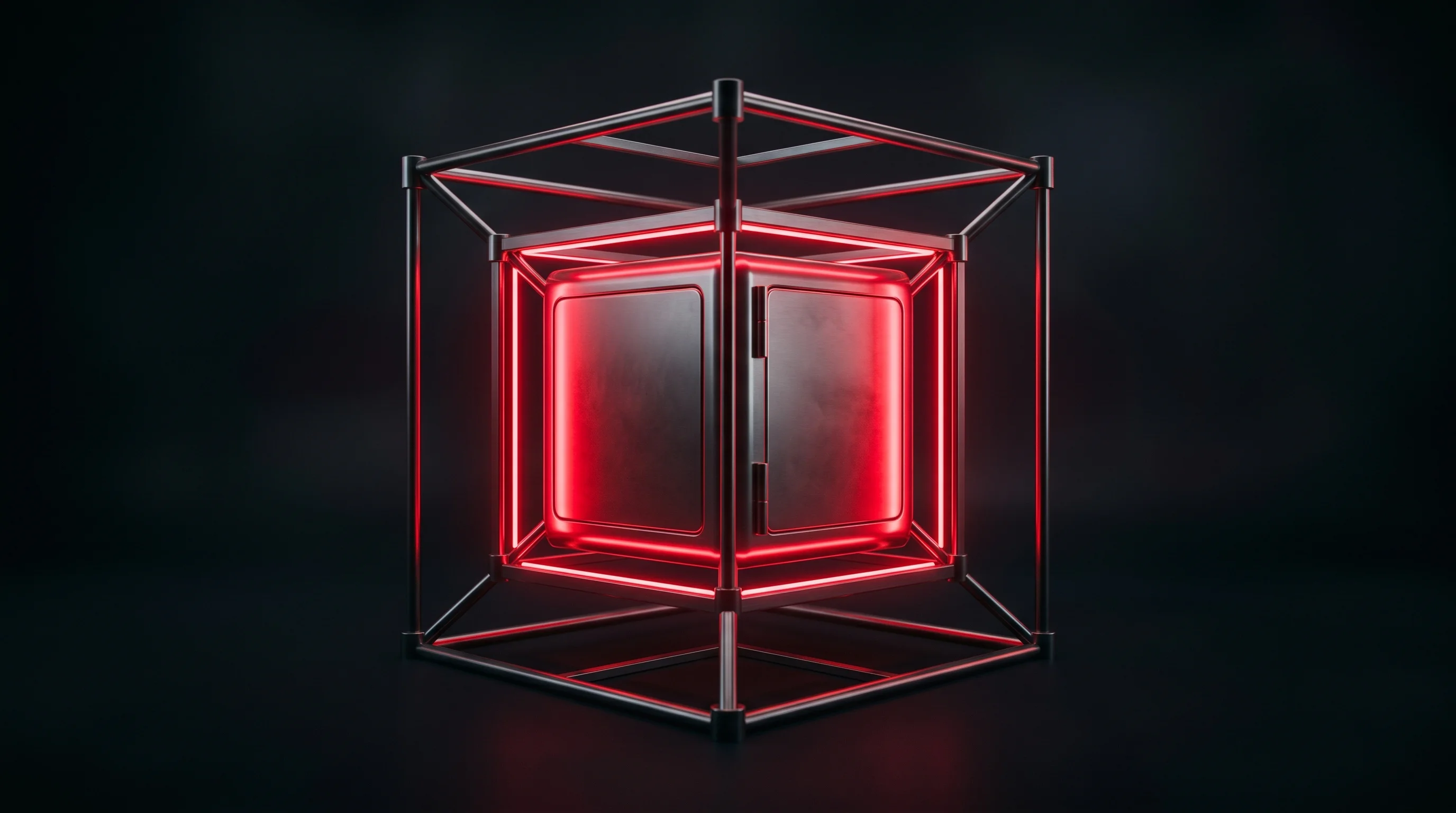 Digital illustration for article section "Custody, Audits, and a Pendle Blitz" in "Saturn Hits $100M TVL Post-Launch After $800K YZi Labs Raise" - A minimalist and conceptual representation of secure financial custody and operational scaffolding, ...