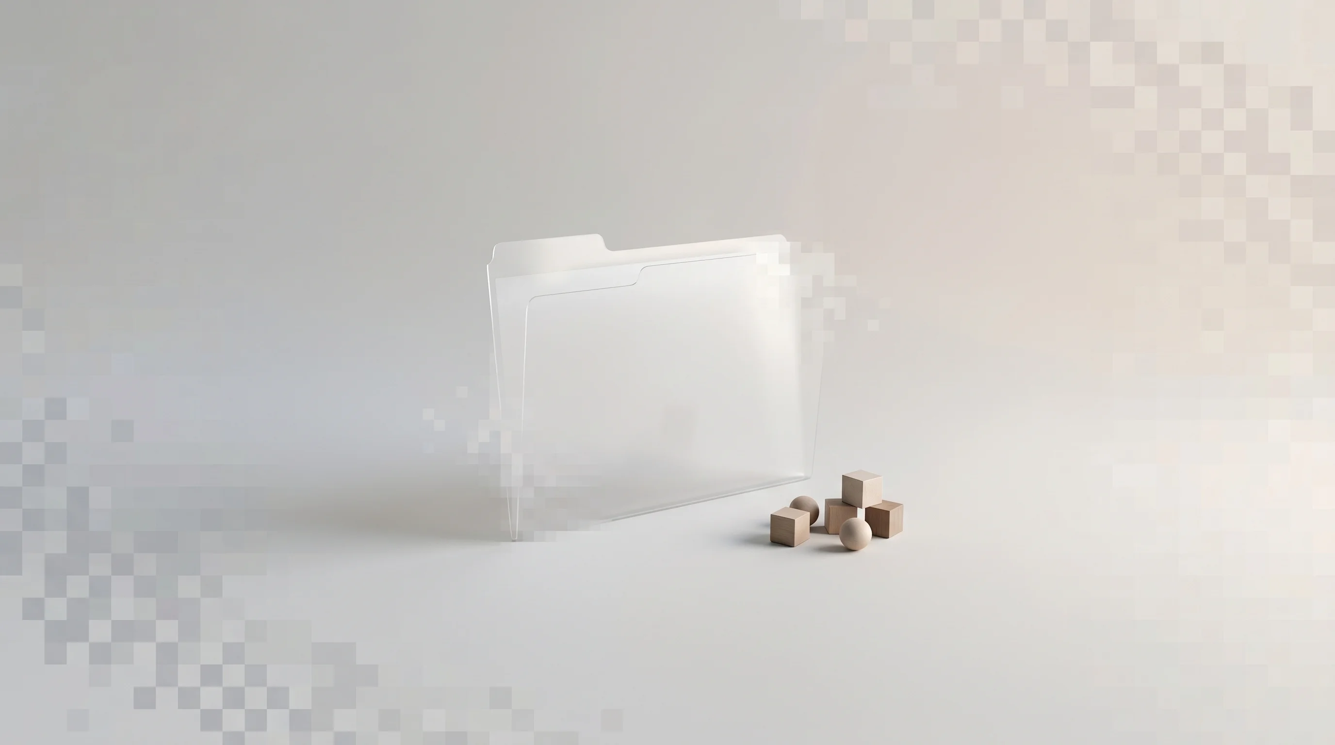 Digital illustration for article section "What's Missing" in "Klarify Enters Crowded Mental Health AI Race with 'OS' Platform" - A clean, minimalist conceptual image representing a curiously modest public footprint and missing in...