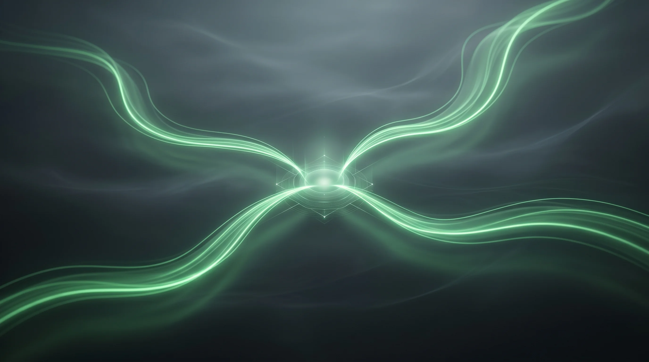 Digital illustration for article section "Why Now" in "AI Agents Now Interview Employees to Map Company Workflows" - A conceptual and minimalist visual representation of an advanced language model synthesizing complex...
