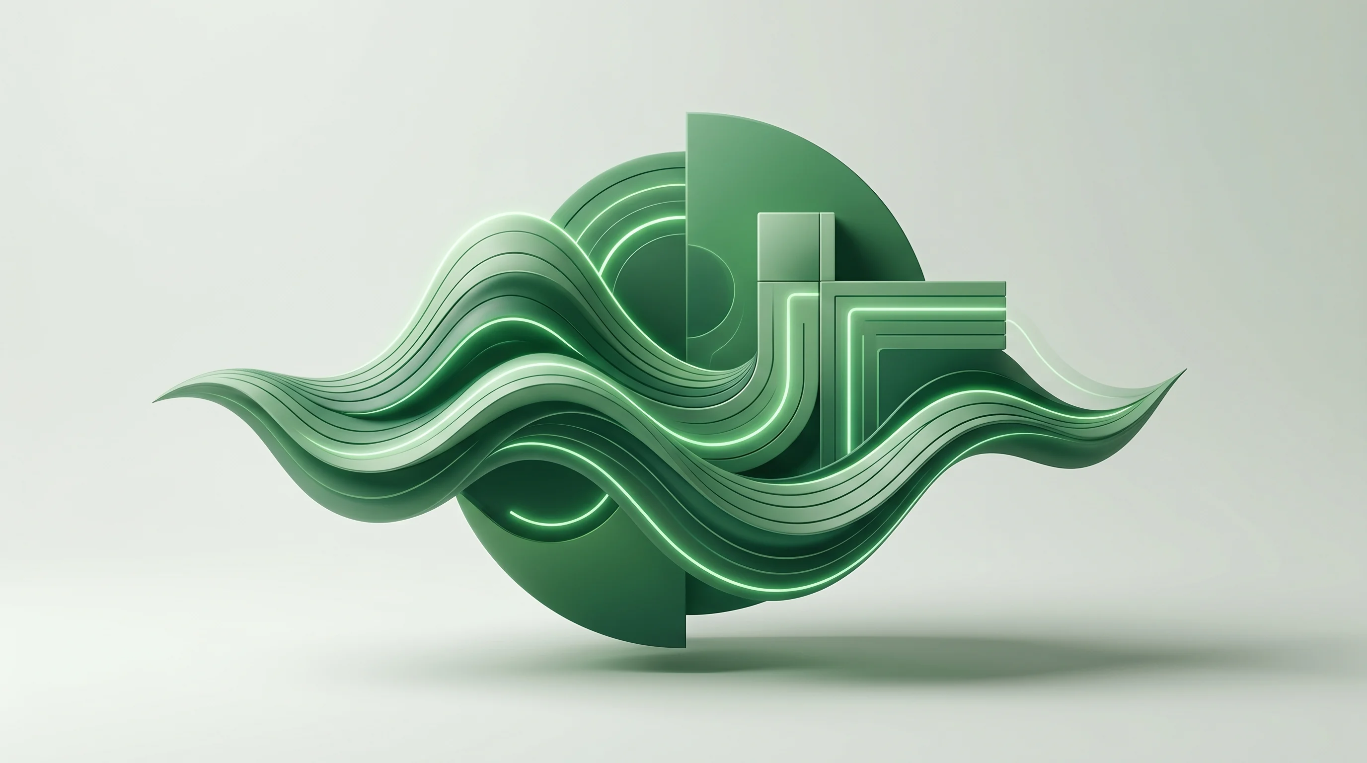 Digital illustration for article section "What Comes Next" in "AI Agents Now Interview Employees to Map Company Workflows" - A minimalist and forward-looking conceptual visualization of hybrid discovery, featuring a central, ...
