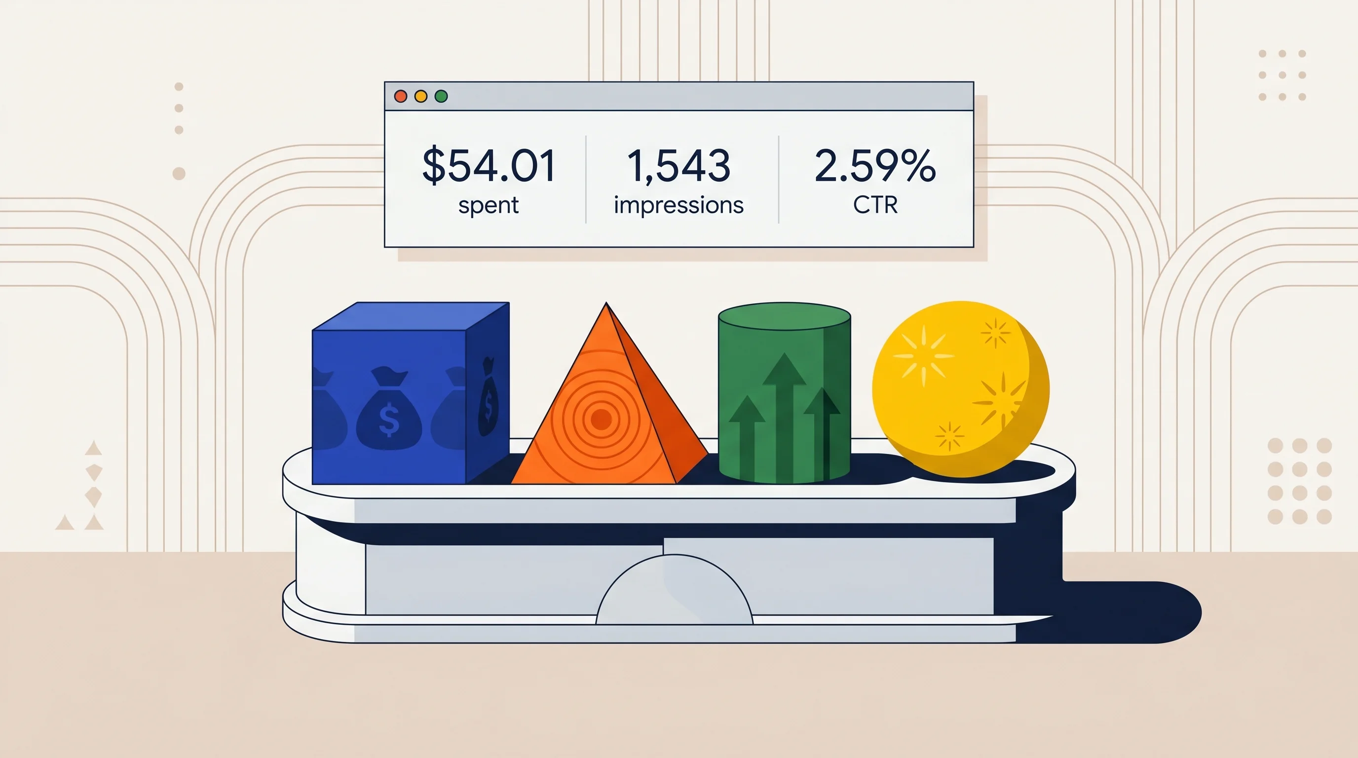 Digital illustration for article section "Live Testing Ground for AI Models" in "Light Anchor's AI Agents Autonomously Run Four E-commerce Brands" - A clean, minimalist conceptual illustration of a live testing ground for AI models, featuring a slee...