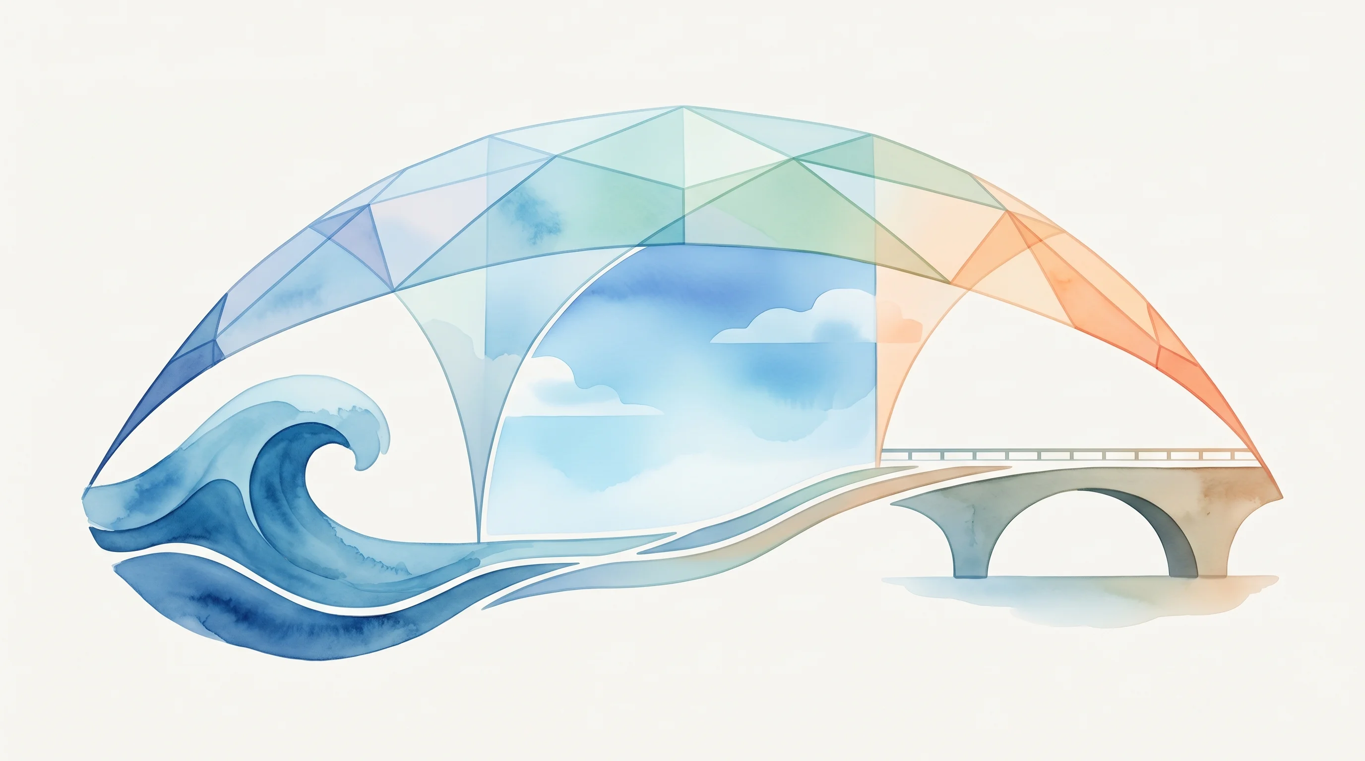 Digital illustration for article section "Scaling Without Breaking" in "Certus Core Secures New Investment for Defense AI Platform IBIS" - A conceptual and minimalist illustration representing the seamless scaling of resilient systems acro...