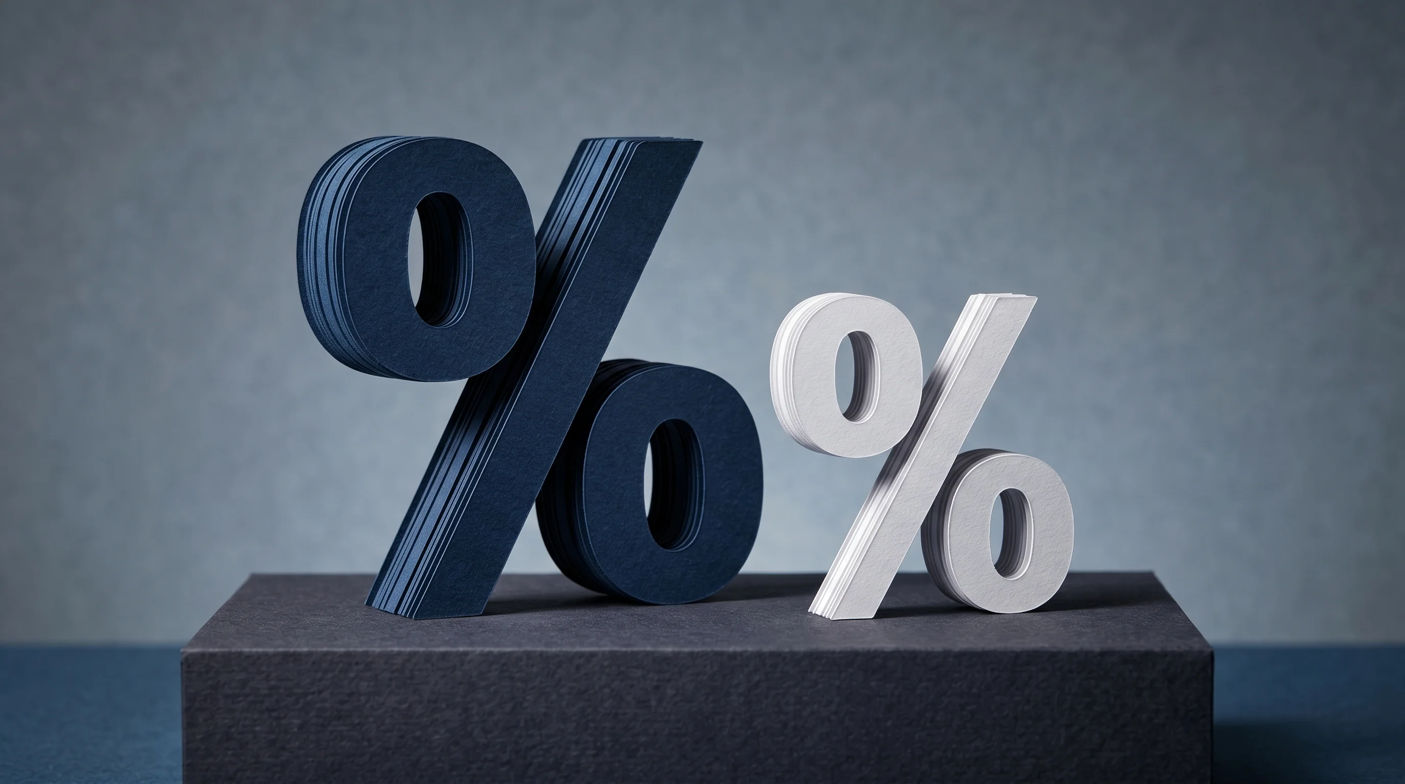Digital illustration for article section "Competing on Price—At Least for Now" in "Corgi Funds Launches 34 ETFs in Single Day, Shattering Industry Records" - A conceptual financial illustration representing price competition and lowering expense ratios, feat...