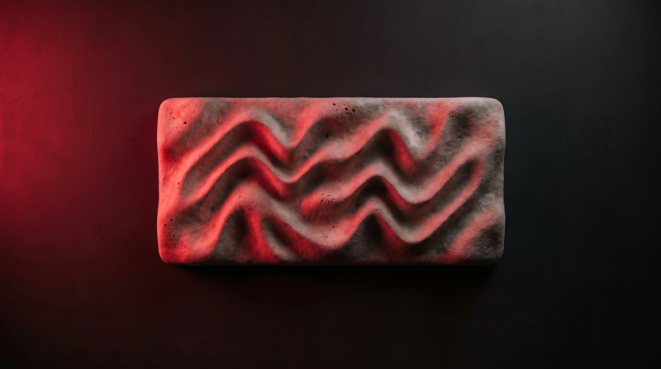 Digital illustration for article section "A Mycelium Company, Hedging" in "Mogu Launches Kana: Hemp-Based Acoustic Panels for Green Buildings" - A sleek, minimalist architectural acoustic panel made from organic, cultivated mycelium serves as th...