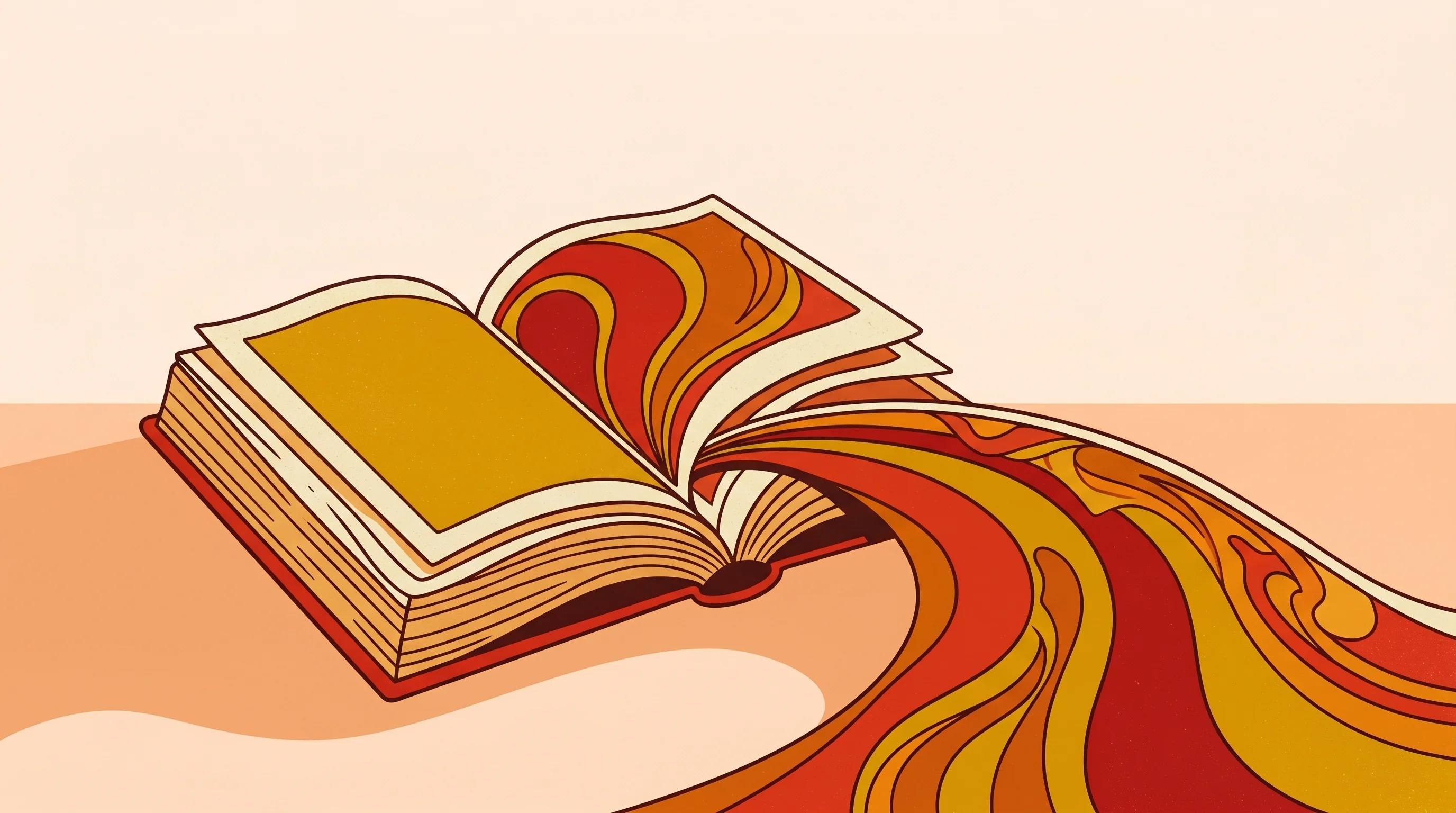 Digital illustration for article section "What Happens Next" in "SEC Clears Path for DeFi Interfaces Without Broker Registration" - A conceptual and minimalist illustration of an open, stylized playbook with a clear, elegantly curvi...