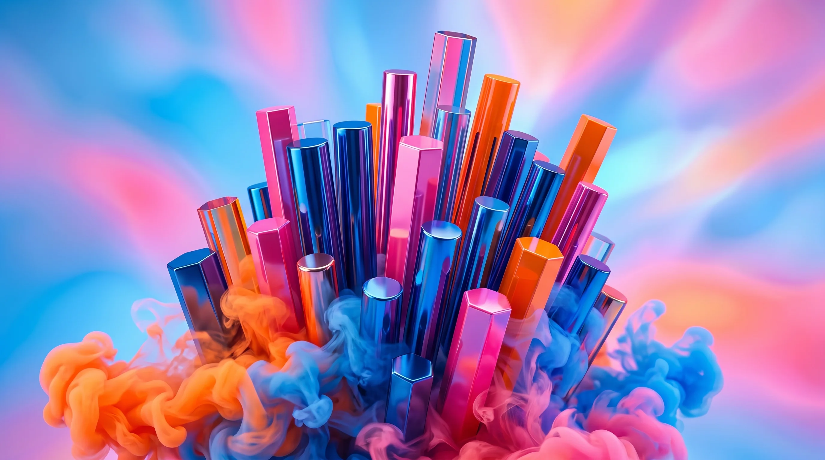 Digital illustration for article section "A Crowded Field Gets More Crowded" in "Complir Launches 'Vanta for Physical Products' with 45% MoM Growth" - A conceptual, minimalist composition illustrating a highly competitive and crowded market, featuring...
