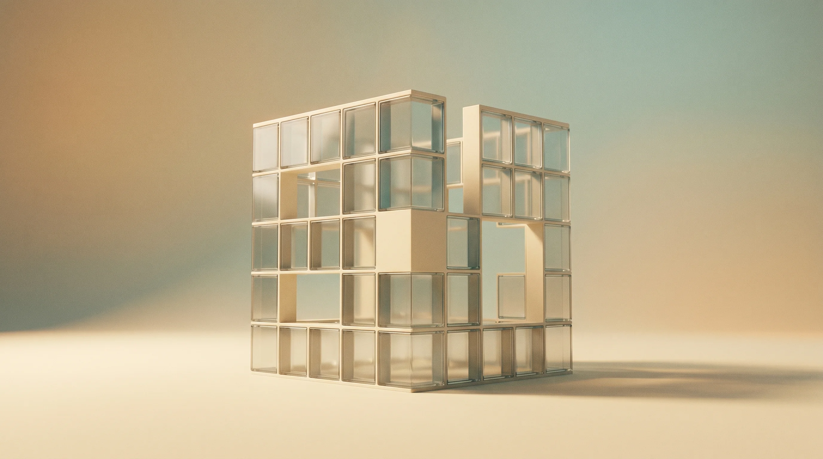 Digital illustration for article section "Unusual Candor About Gaps" in "YC's Indexable Launches AI Agent Sandbox with Instant Environment Forks" - A clean, minimalist conceptual image representing transparency and acknowledged structural gaps, fea...