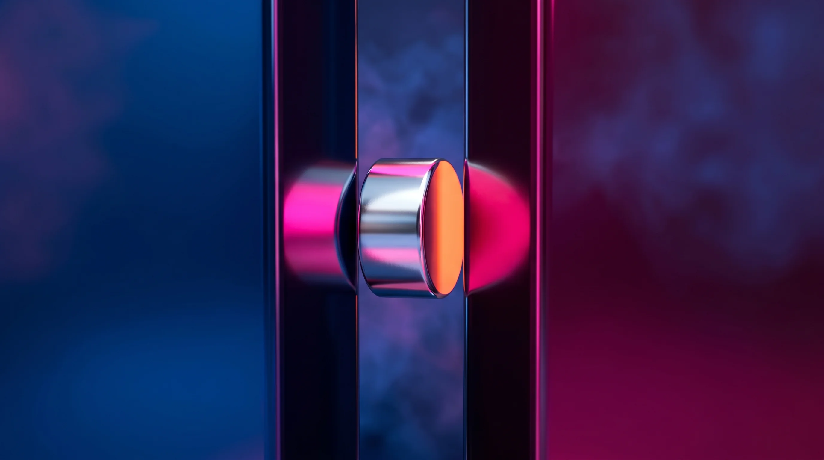 Digital illustration for article section "The Squeeze" in "Vulcan Elements Raises $65M to Break China's Rare-Earth Magnet Grip" - A conceptual and minimalist representation of "The Squeeze" featuring a single, highly polished rare...