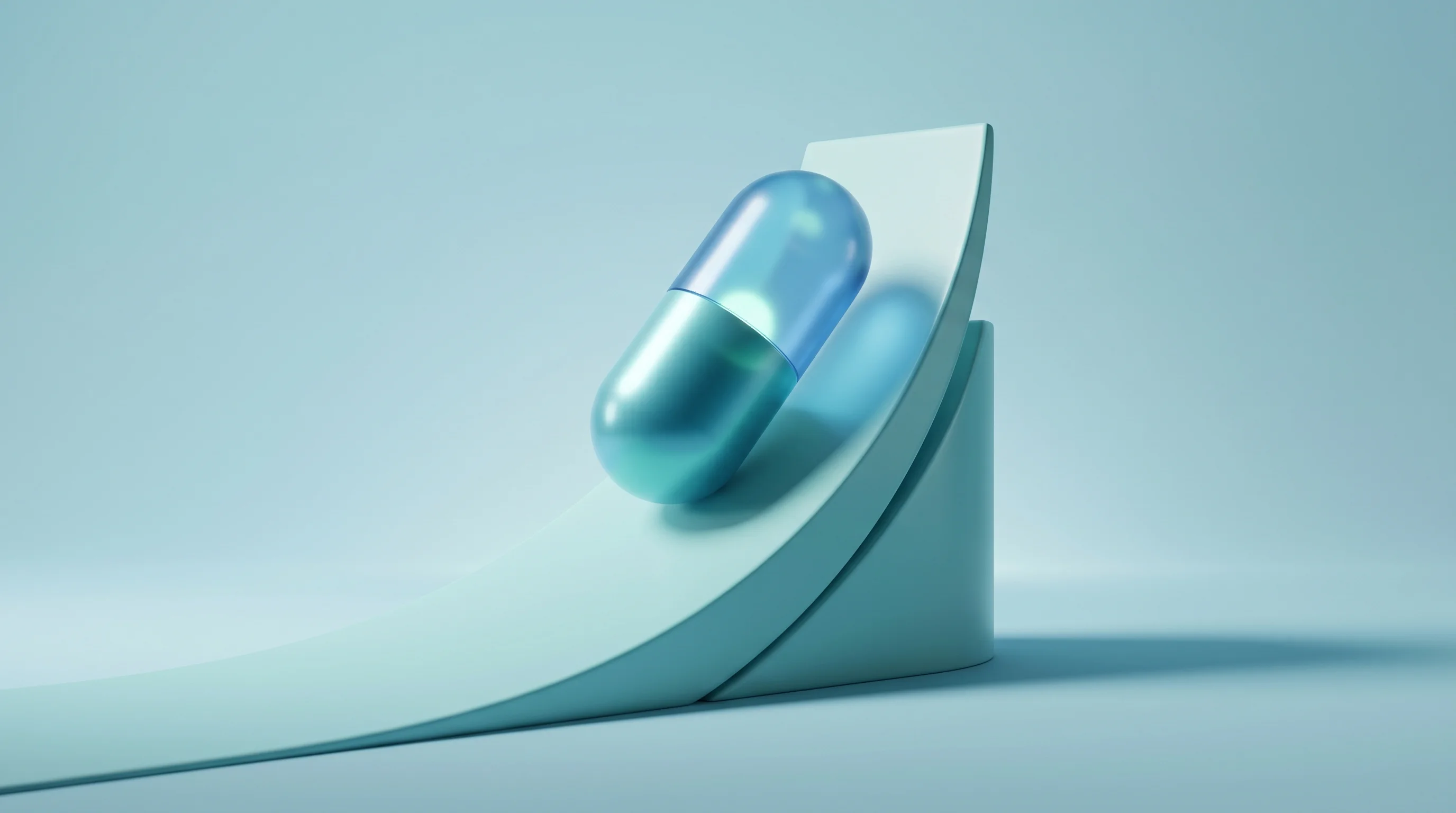 Digital illustration for article section "Where the Money Goes" in "Aumet Raises $12M Series A to Scale AI Healthcare Procurement" - A conceptual 3D rendering symbolizing healthcare expansion and financial investment, featuring a sle...