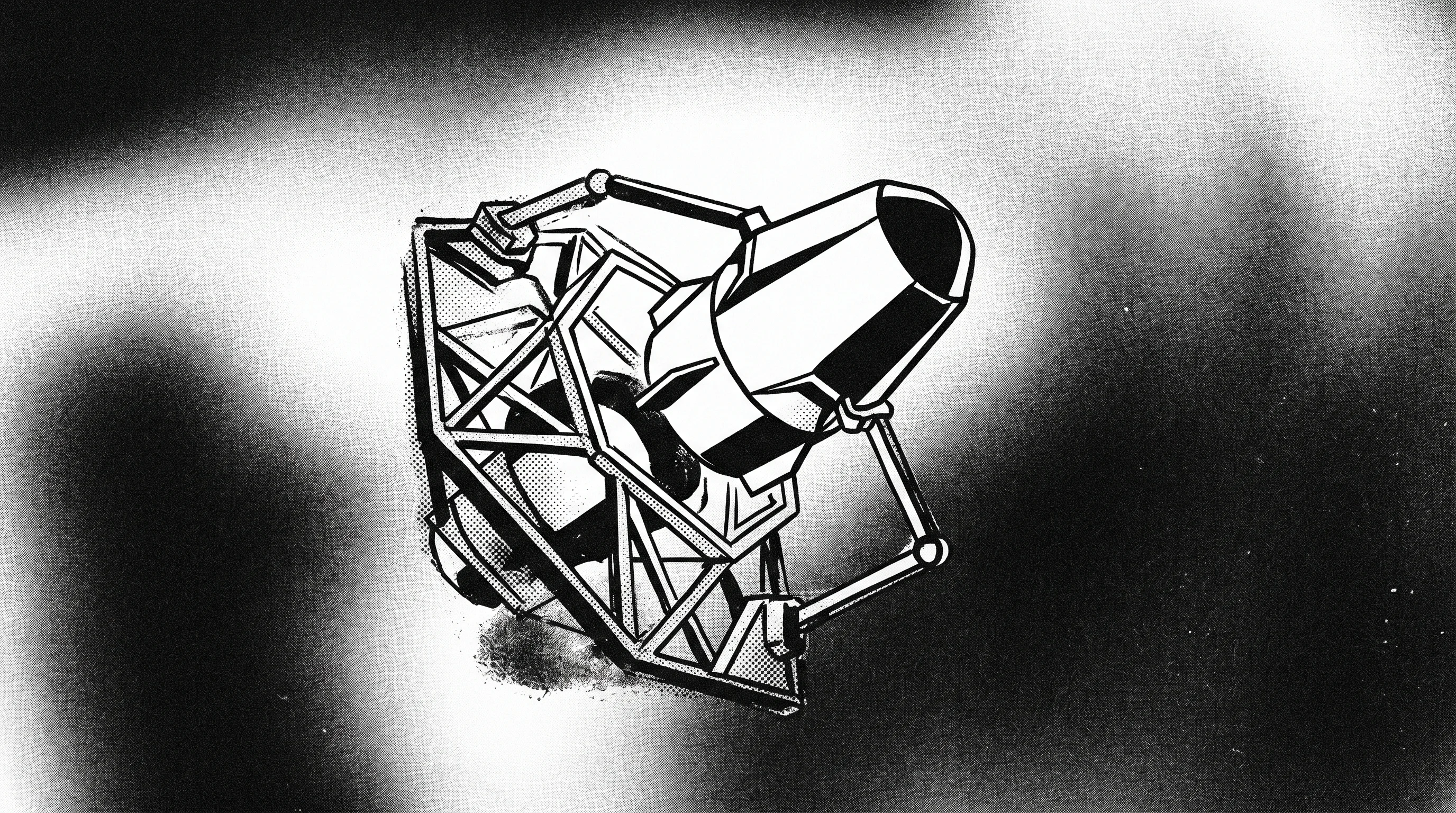 Digital illustration for article section "A Mission Services Partner Enters the Frame" in "Space Robotics Startup Raises $6.1M to Tackle ISS Labor Crunch" - A conceptual, minimalist representation of a sleek robotic space payload module being seamlessly int...