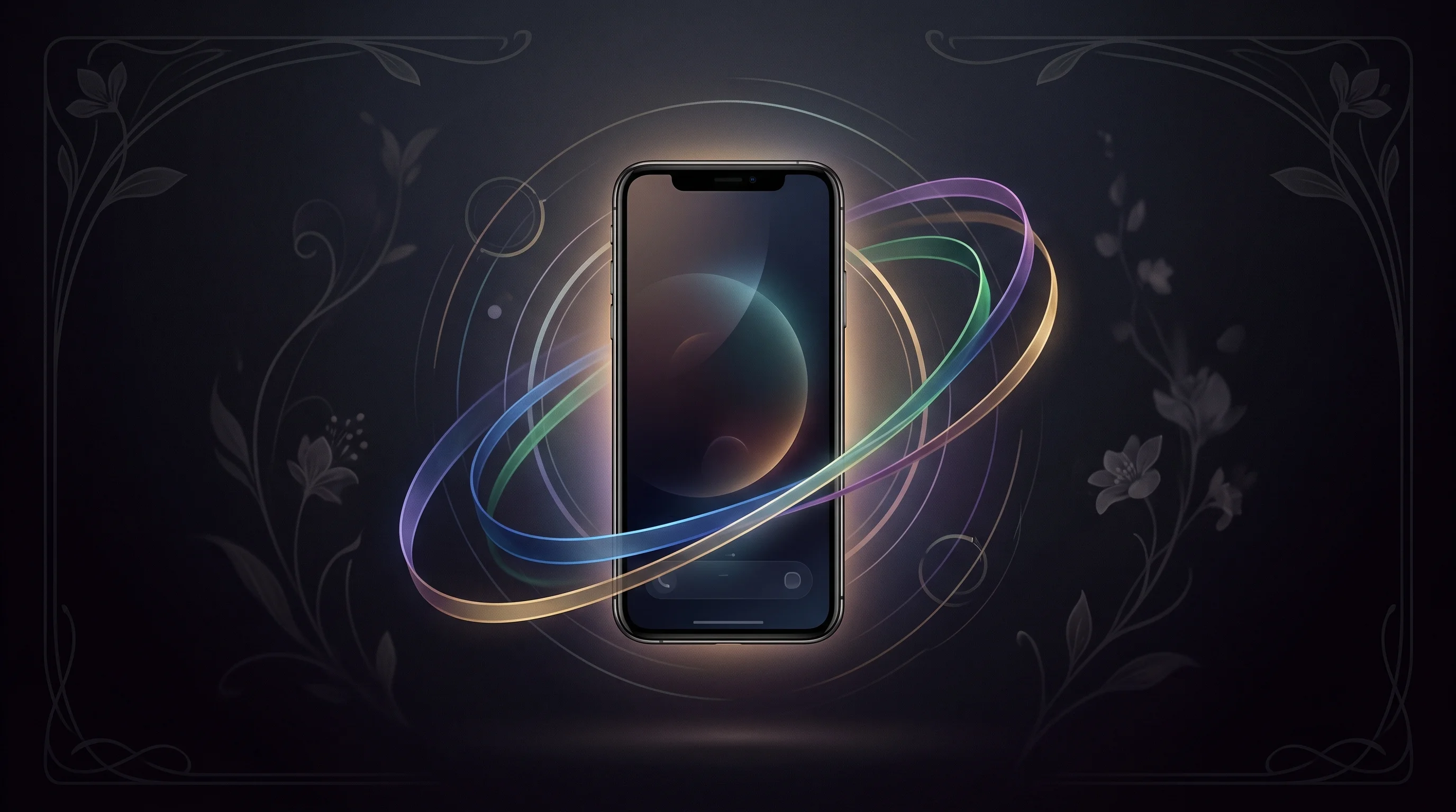 Digital illustration for article section "Mobile and the Developer Experience" in "YC-Backed TesterArmy Launches AI Agent for Automated App Testing" - A sleek, modern, unbranded smartphone floats gracefully in the center of a dreamlike, uncluttered co...