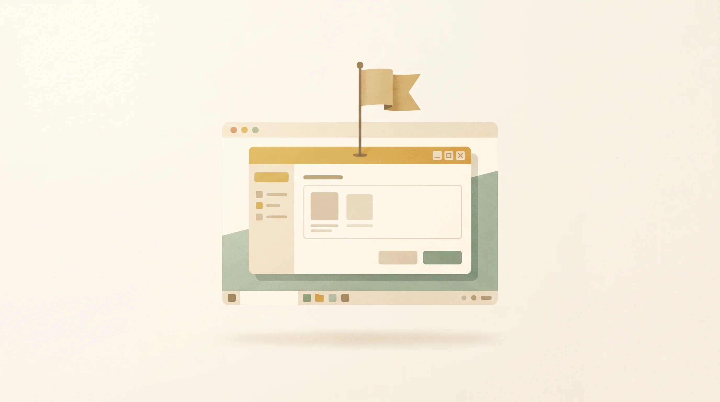 Digital illustration for article section "The Agent OS Land Grab" in "Tasklet Raises $20M for Cloud Agent OS That Runs 24/7 on Your Data" - A conceptual, minimalist illustration representing the scramble to claim the "Agent OS" territory, f...