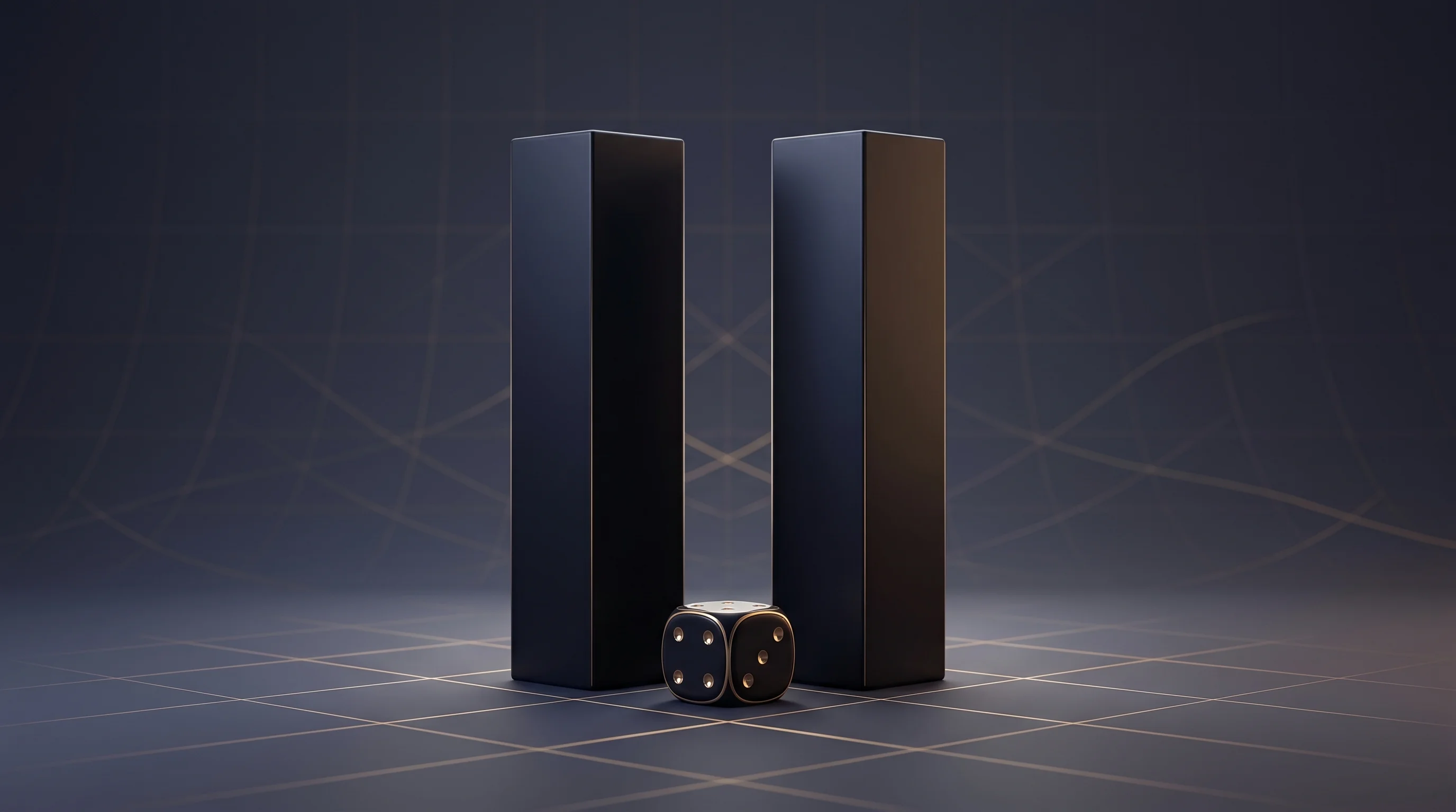 Digital illustration for article section "Two Founders, One Bet" in "YC's Lamina Labs Launches Simi: AI Explainer Videos in 11 Seconds" - A conceptual, minimalist composition representing a bold entrepreneurial leap and the founding of a ...