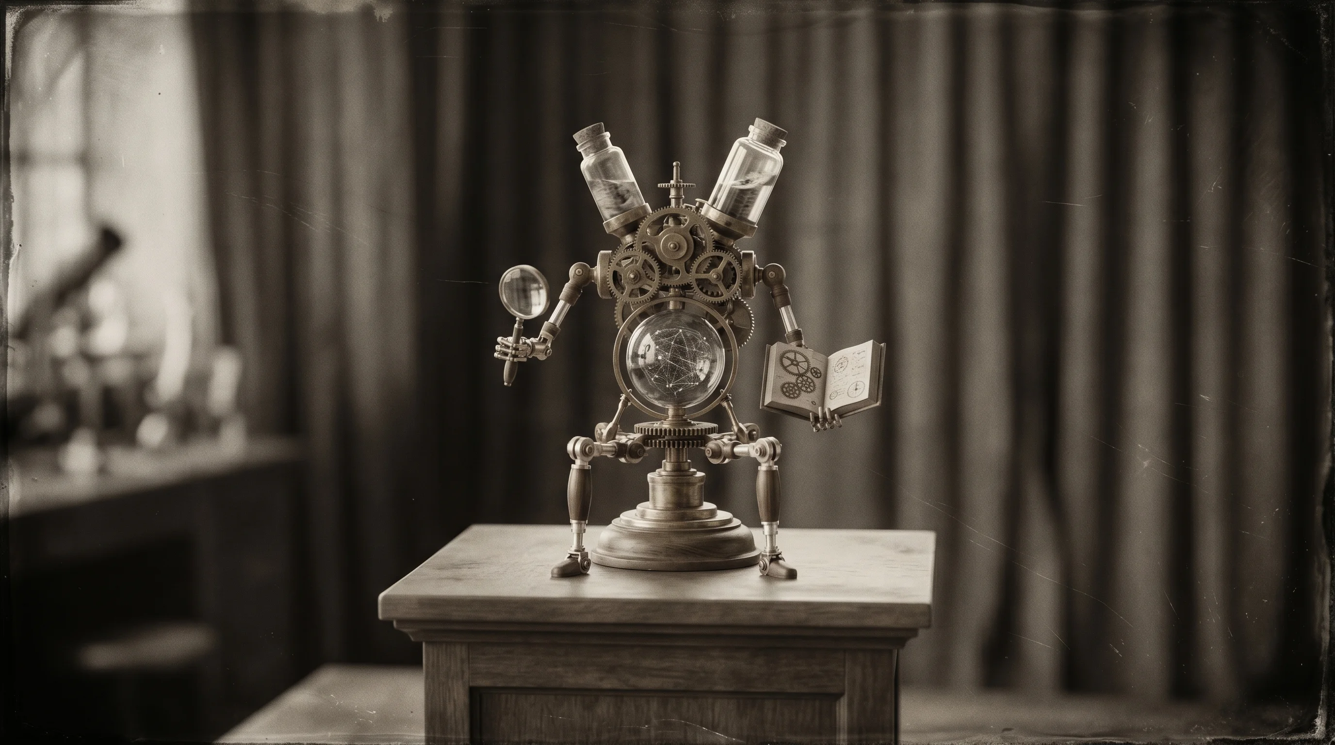 Digital illustration for article section "Some Companies Are Already All In" in "From UX to AX: Why 40% of Enterprise Apps Are Redesigning for AI Agents" - A conceptual, minimalist still life capturing the philosophy of "Agent Experience First," featuring ...