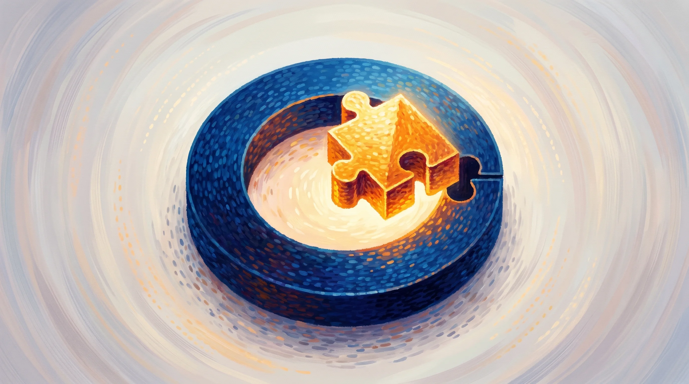 Digital illustration for article section "The Sales Math" in "YC-Backed Gigacatalyst Launches AI Builder to Close Sales Faster" - A conceptual and minimalist representation of "sales math" and closing enterprise deals, featuring a...