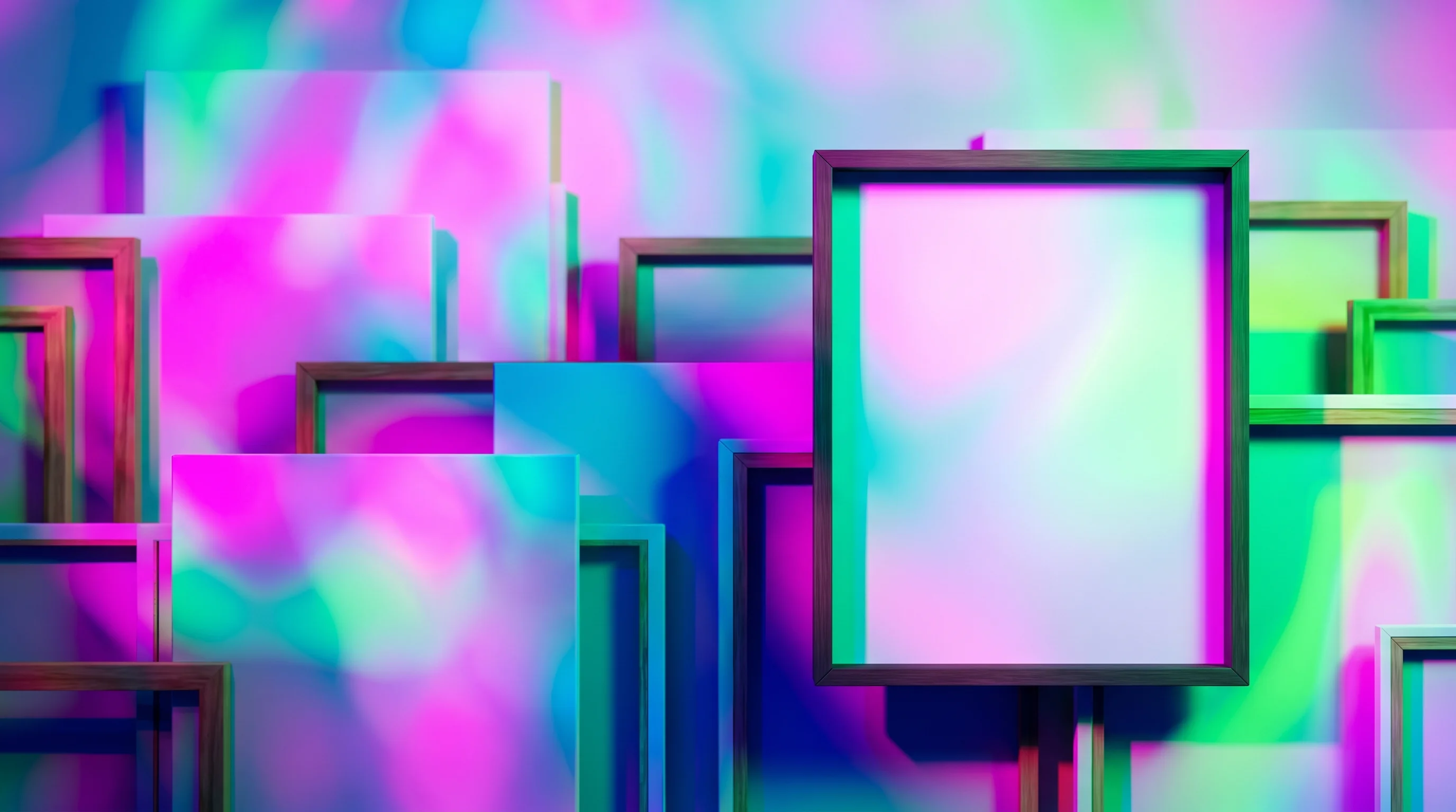 Digital illustration for article section "An Already Crowded Field" in "YC-Backed InstaAgent Hits $1M ARR Scaling Multi-Persona Ad Campaigns" - A conceptual and minimalist representation of an already crowded creative field, featuring a clean c...