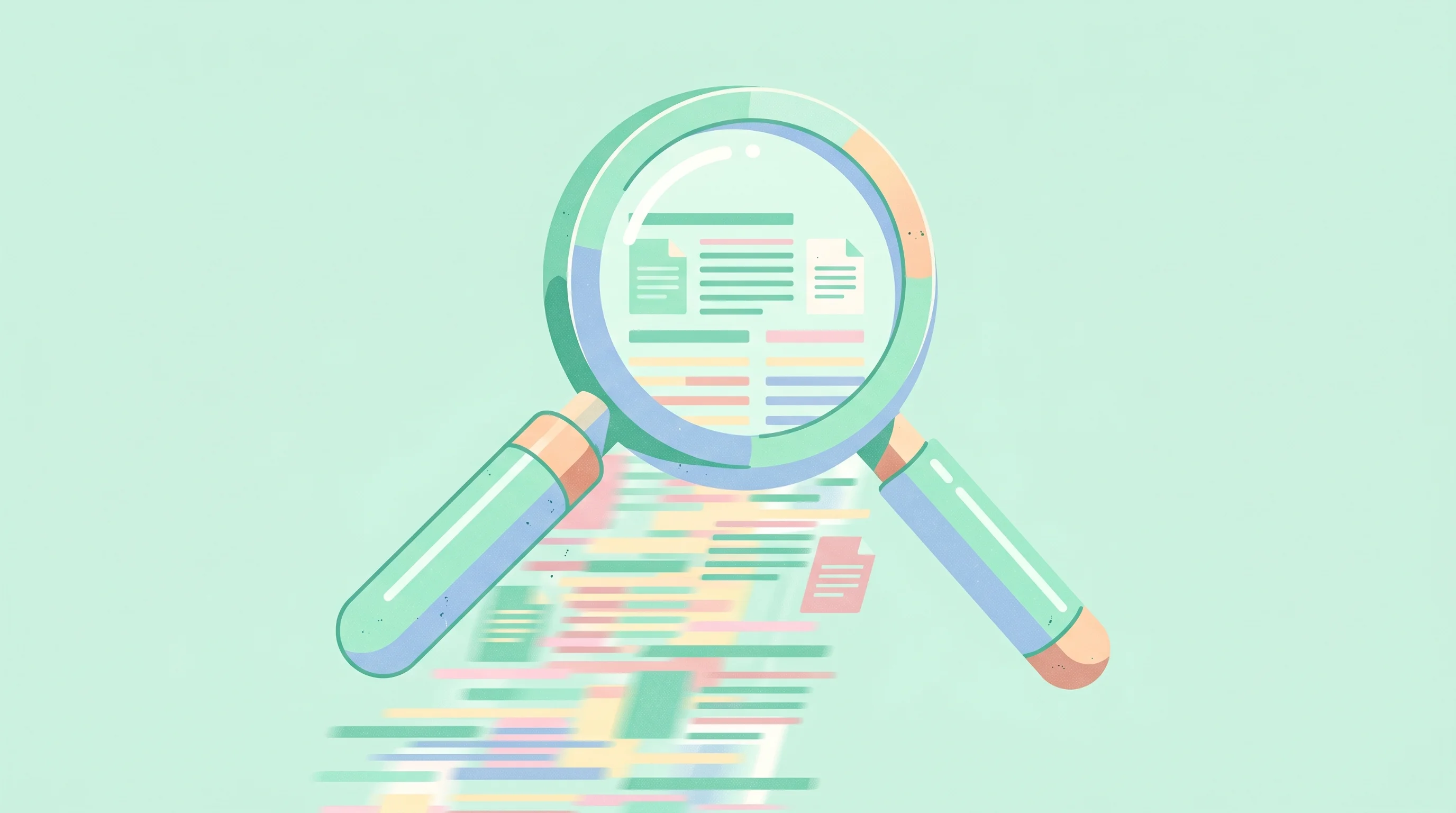 Digital illustration for article section "A Bet on Narrative" in "Stage Rethinks Code Review for the AI Development Era" - A clean, minimalist conceptual illustration representing the overwhelming speed of AI-generated cont...