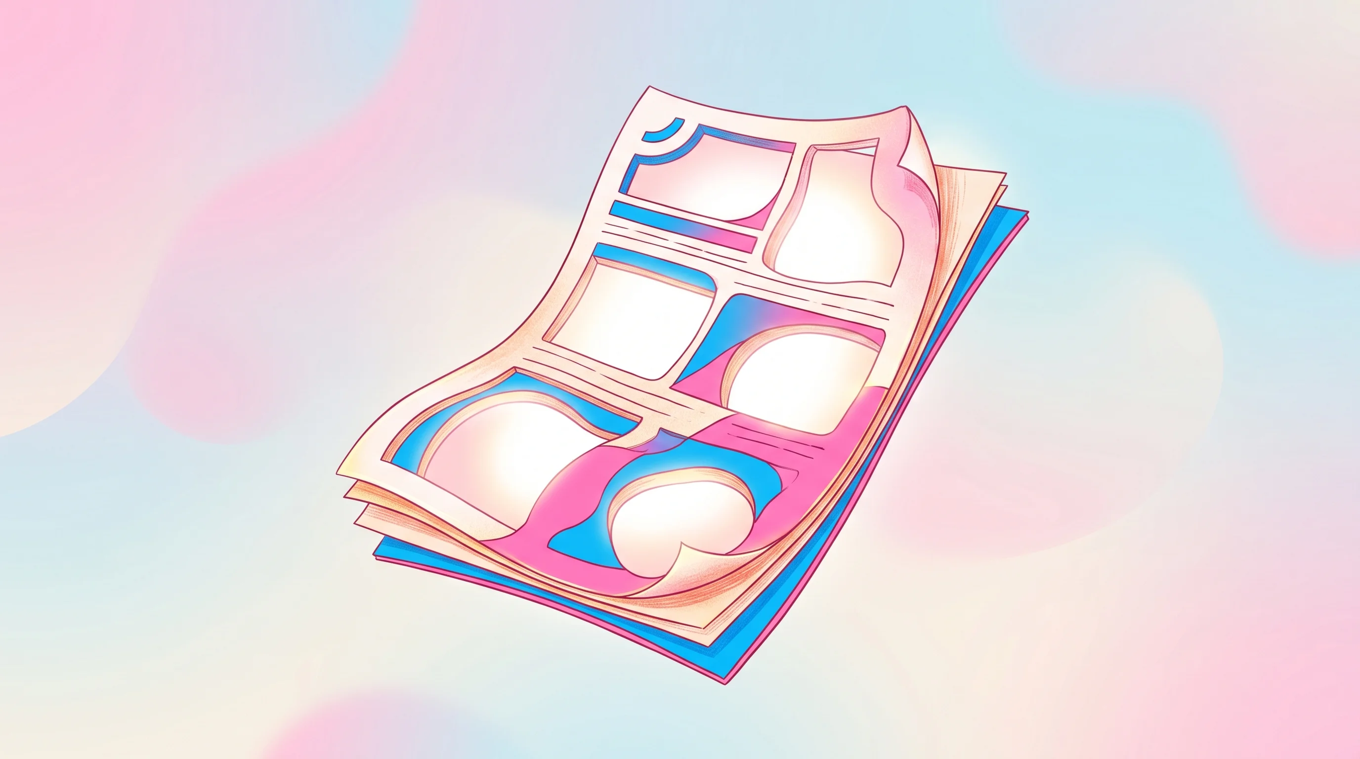 Digital illustration for article section "The Details That Aren't There Yet" in "Mount Launches Insurance Platform for AI Agent Economy" - A conceptual, minimal illustration of a single, oversized insurance policy document floating in mid-...