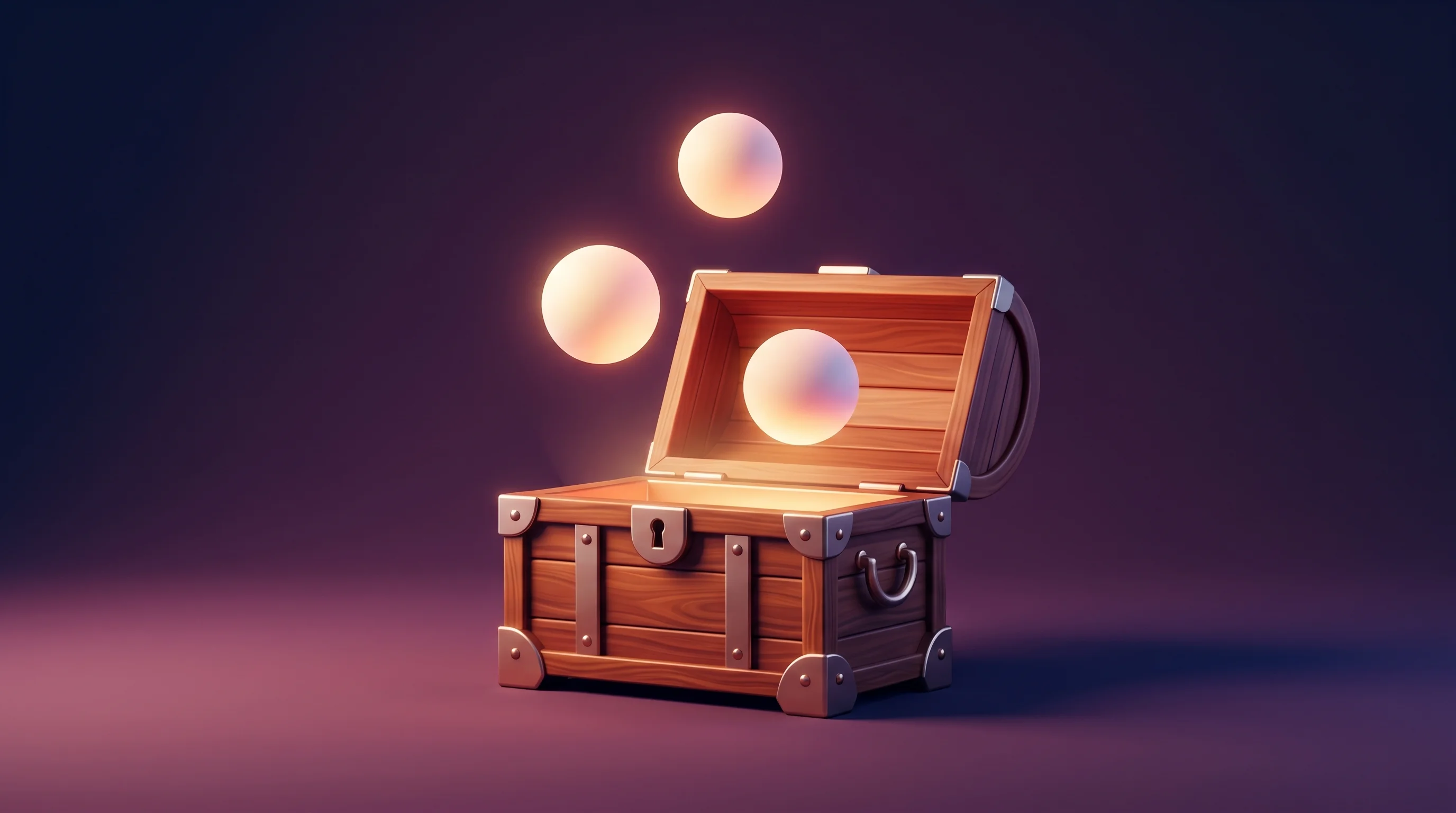 Digital illustration for article section "Where the Capital Goes" in "Herd Security Raises $3M to Embed AI Security Training in Slack" - A minimalist and conceptual illustration of a stylized, ornate wooden chest resting on a smooth, unc...