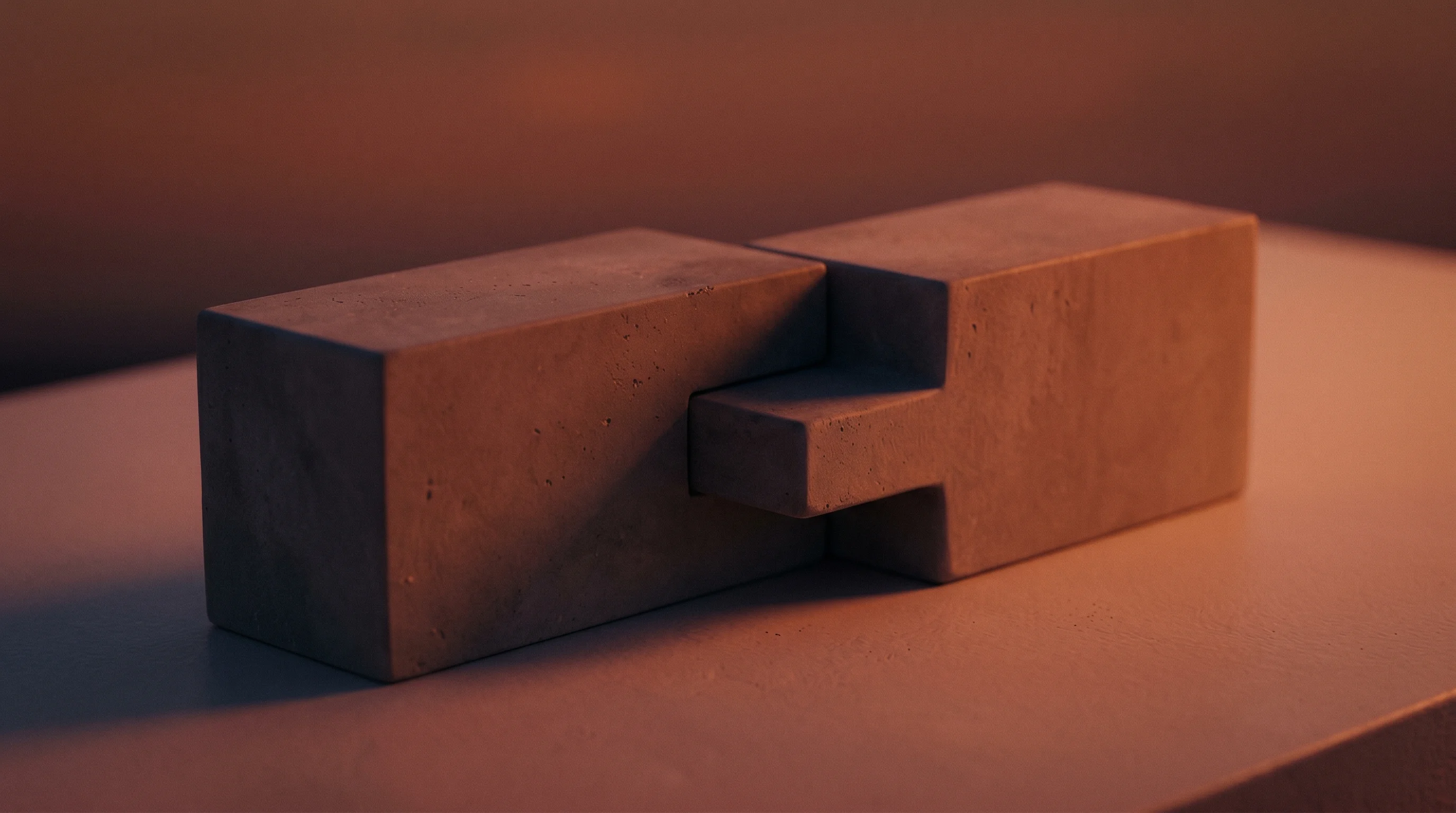 Digital illustration for article section "Who's building it" in "YC-Backed Minicor Launches Self-Healing Desktop Automation for AI Firms" - A minimalist and conceptual representation of foundational infrastructure, featuring a pair of solid...