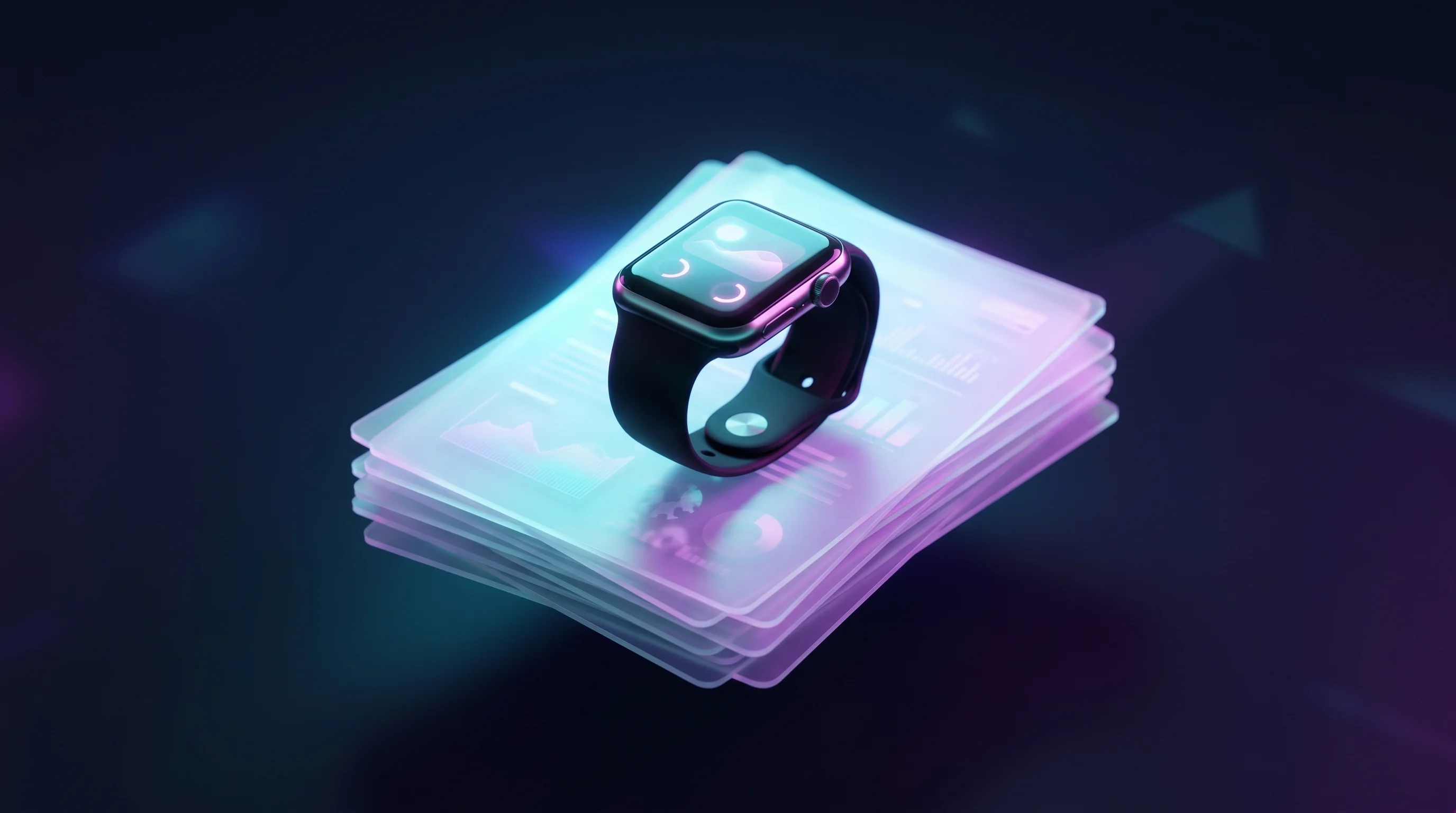 Digital illustration for article section "What Clara Actually Does" in "Circle Medical Founders Launch Clara: AI Primary Care with $12M" - A clean, minimalist conceptual image representing the seamless aggregation of personal health data, ...