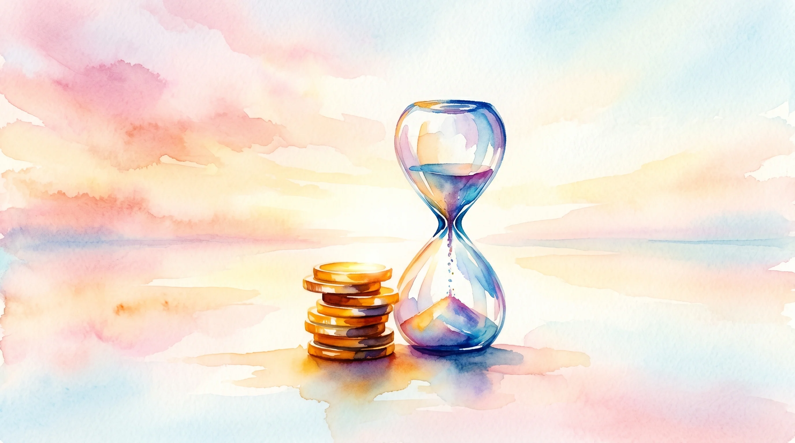 Digital illustration for article section "What Comes Next" in "getquin Scales European Wealth Platform to 500K Users Without New Funding" - A minimalist and conceptual representation of a lean company's future trajectory, featuring a delica...