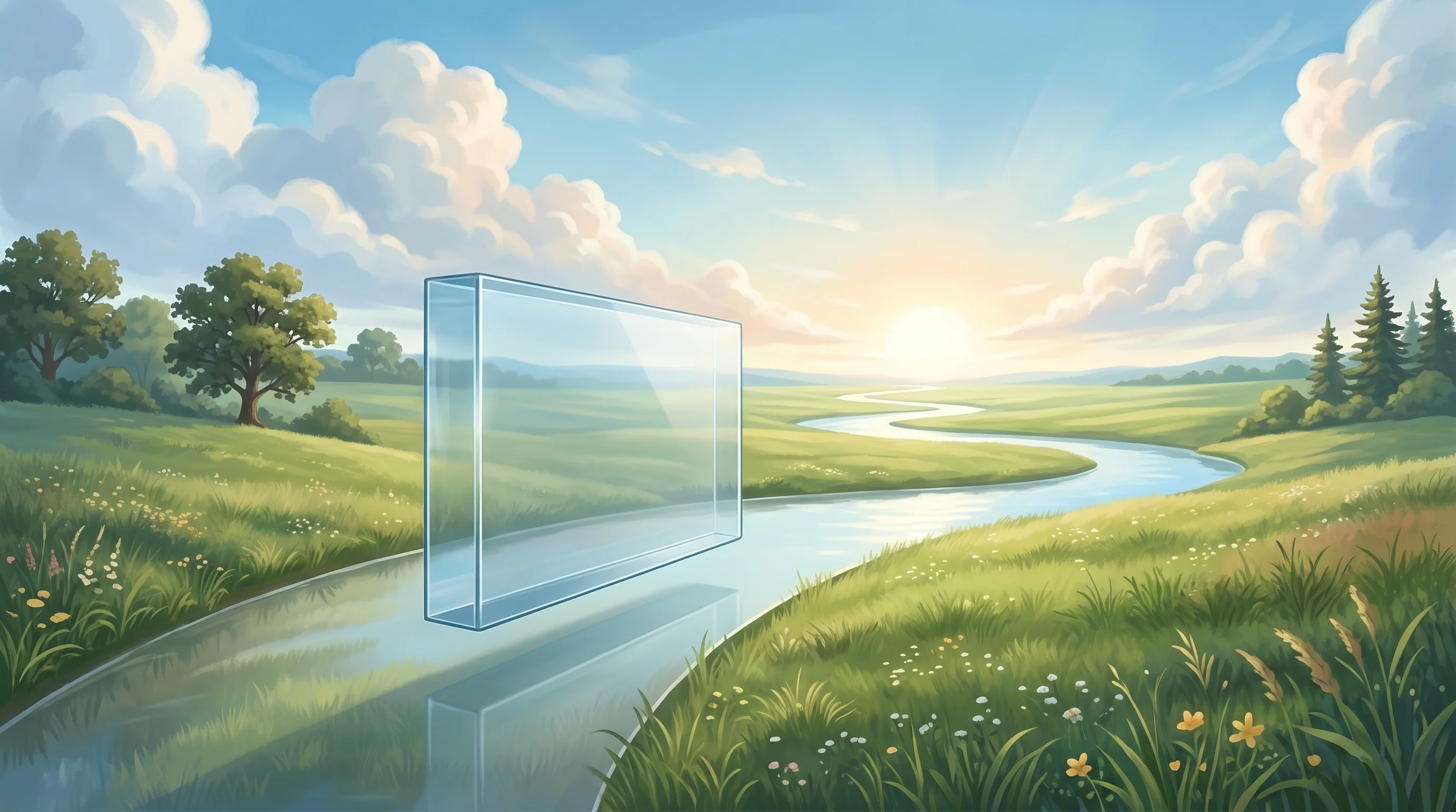 Digital illustration for article section "What Comes Next" in "AI Agent Swarms Take Aim at Semiconductor Materials Bottleneck" - A clean, conceptual, and modern illustration symbolizing the future timeline of advanced materials a...