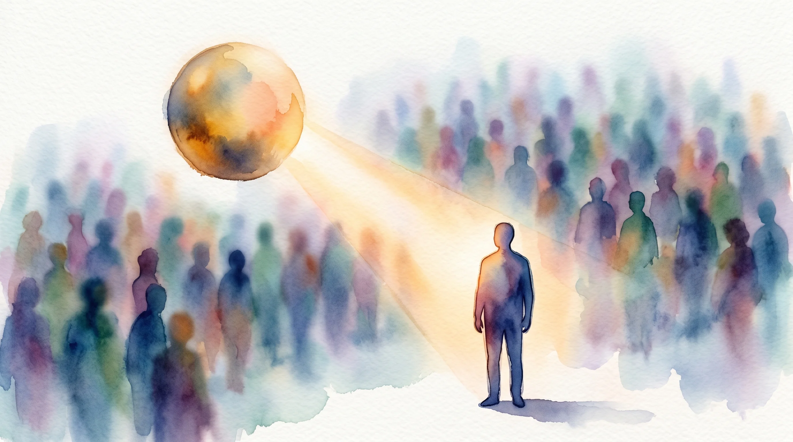 Digital illustration for article section "The Expert Economy, Inverted" in "YC-Backed Humwork Lets AI Agents Hire Human Experts in 30 Seconds" - A conceptual, minimalist illustration depicting the inverted dynamic of an "Agent-to-Person" marketp...