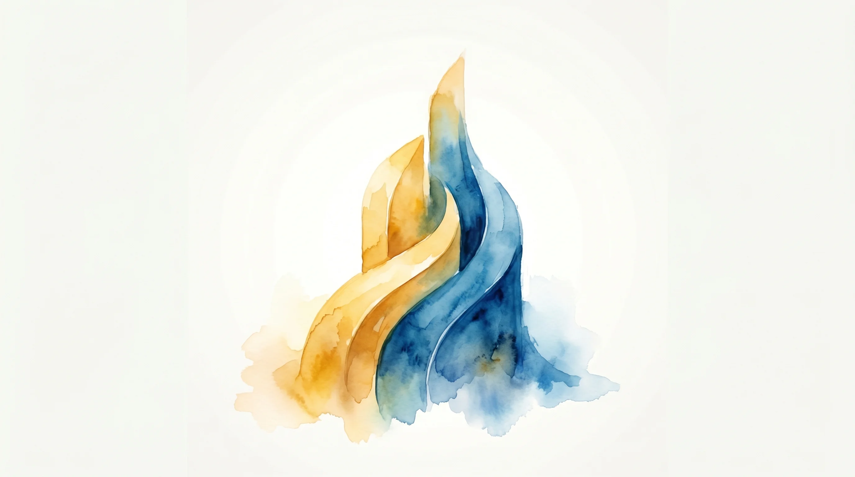 Digital illustration for article section "Two Berkeley Grads and a Bet on Escalation" in "YC-Backed Humwork Lets AI Agents Hire Human Experts in 30 Seconds" - A conceptual and minimal illustration featuring two distinct, complementary abstract forms—one warm ...
