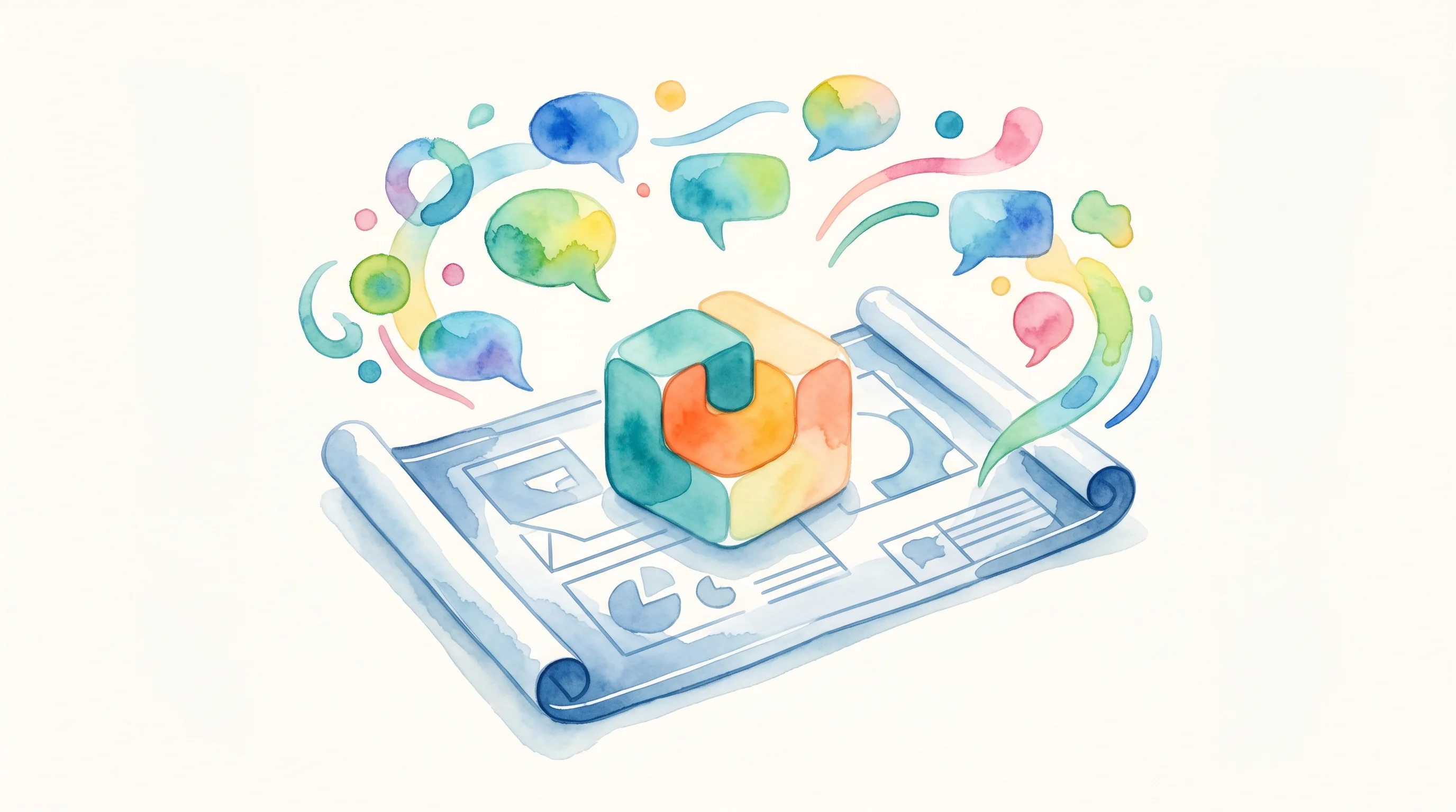Digital illustration for article section "Reception and Risk" in "Flipper One: Community-Built Linux Hacking Tool Seeks Developer Help" - A clean, minimalist conceptual illustration representing community reception and the risks of crowds...