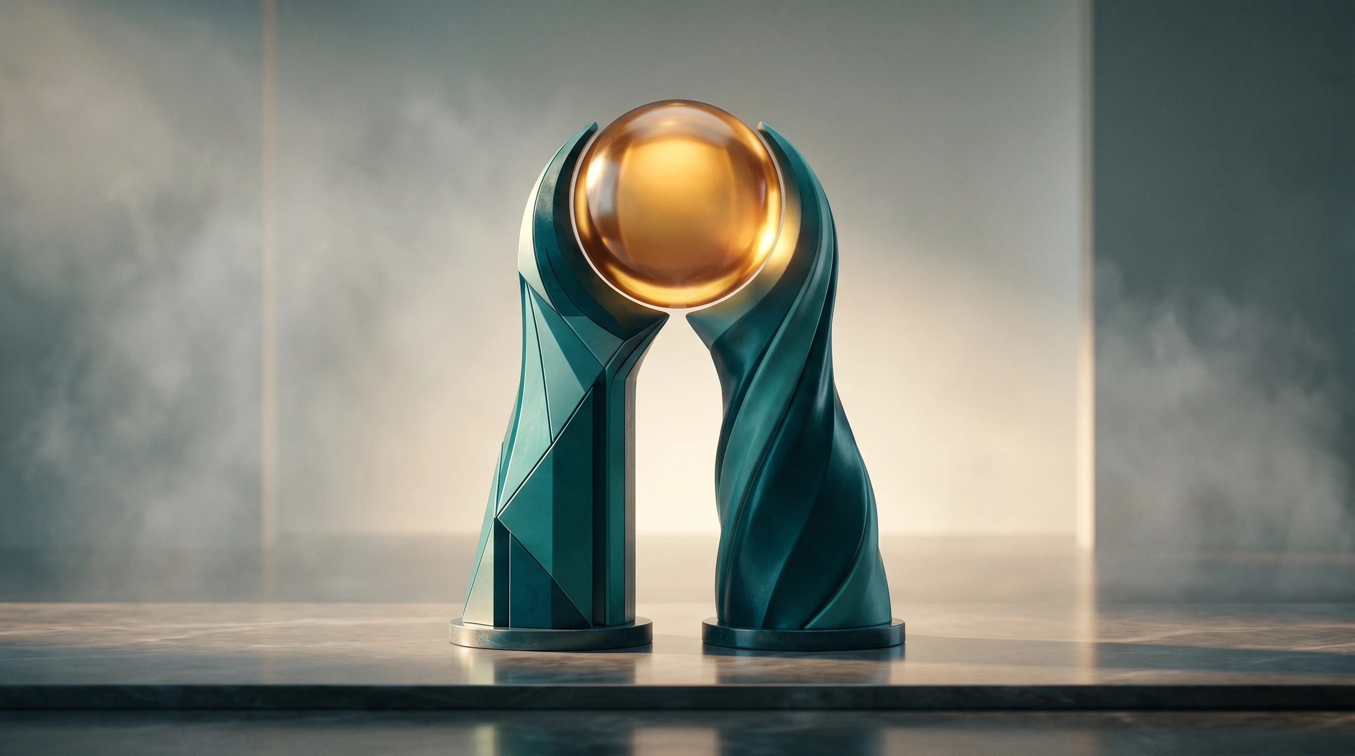 Digital illustration for article section "The Founders' Pedigree" in "Century Health Raises $5M Seed to Unlock Real-World Clinical Data" - A clean, minimalist conceptual visualization representing the merging of two elite, complementary pr...