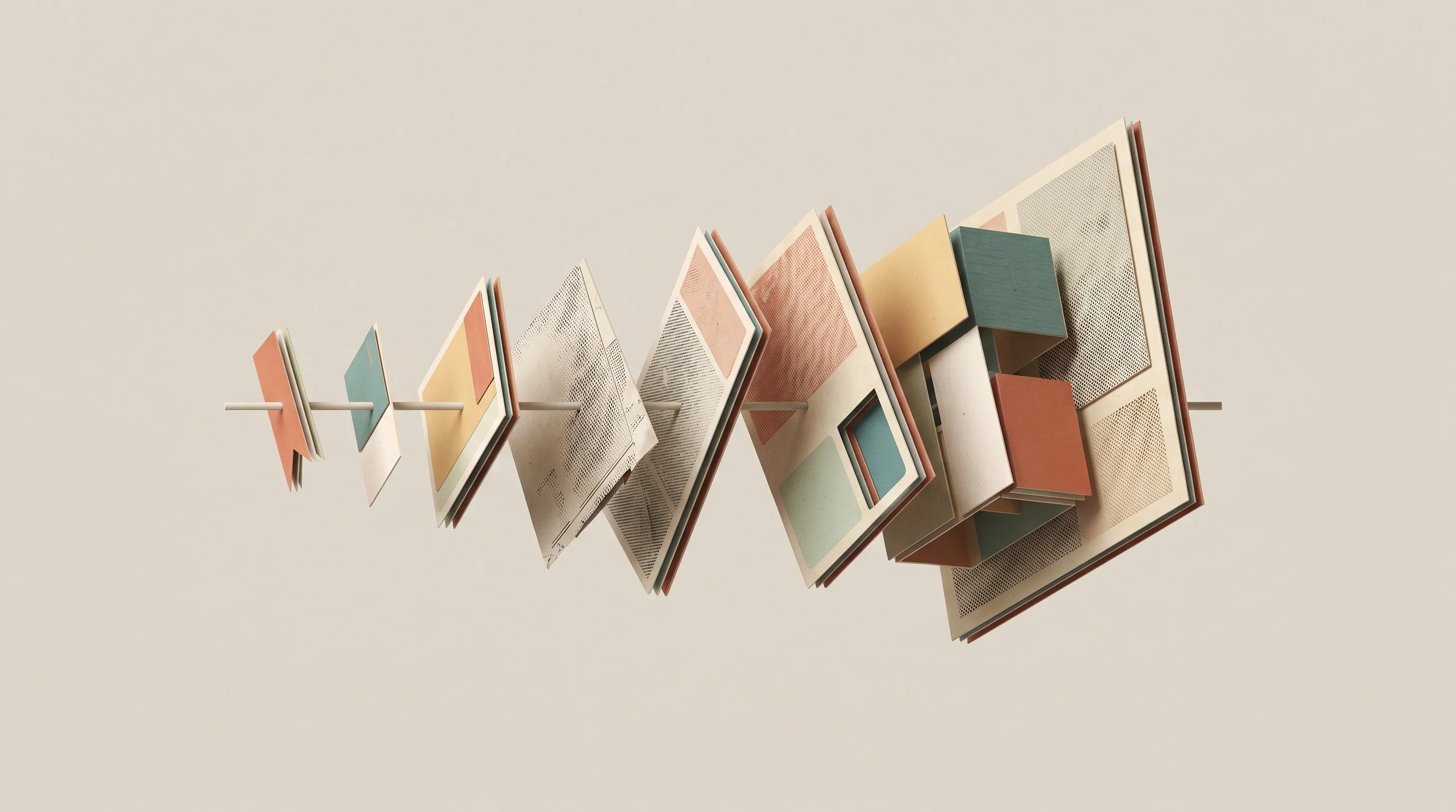 Digital illustration for article section "A Strategic Shift Underway" in "Aboard's Unconfirmed $13M Series A Highlights AI Software Funding Gap" - A minimalist, conceptual representation of a strategic shift and data organization, featuring a clea...