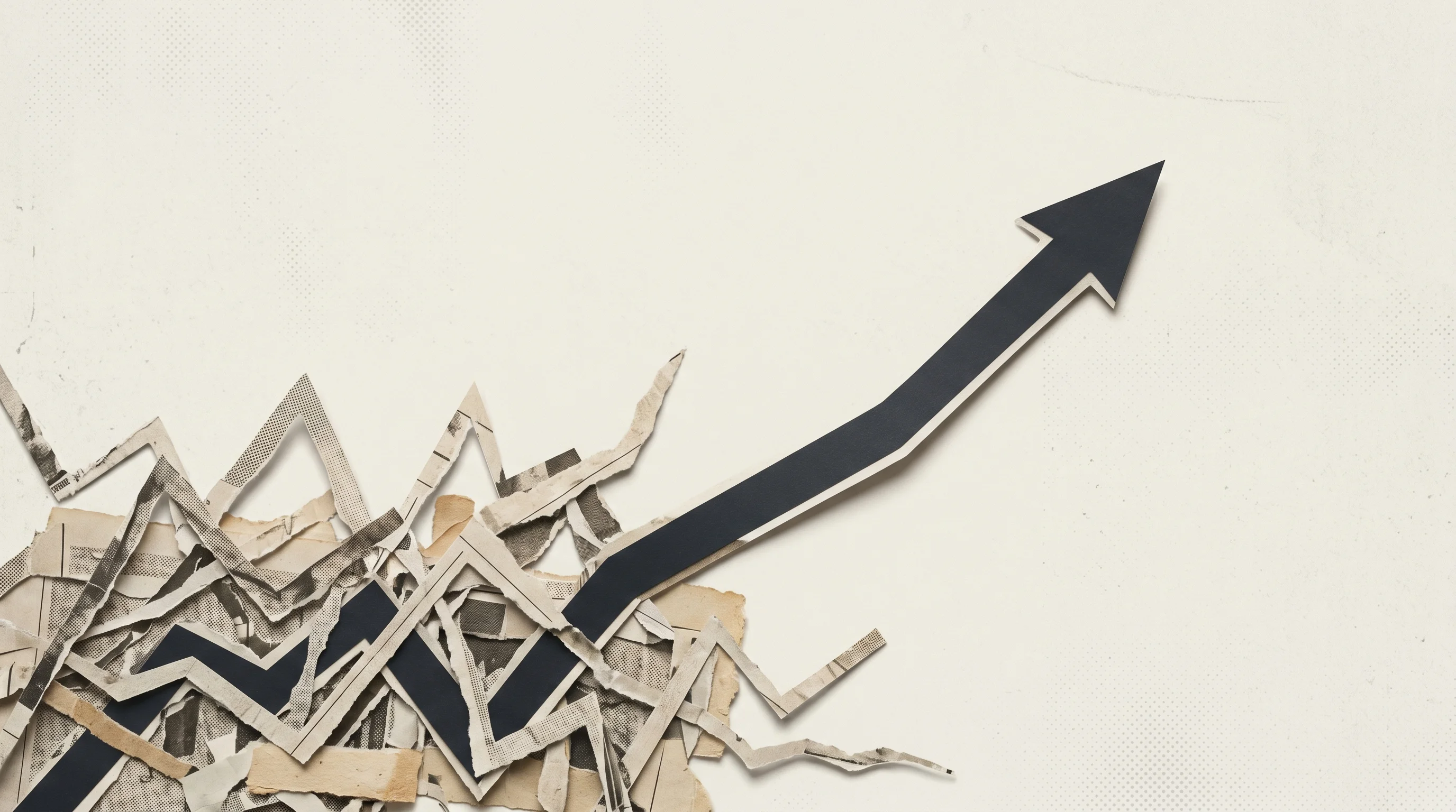 Digital illustration for article section "What It Means (Maybe)" in "Aboard's Unconfirmed $13M Series A Highlights AI Software Funding Gap" - A conceptual and minimalist representation of an alternative business trajectory, featuring a single...