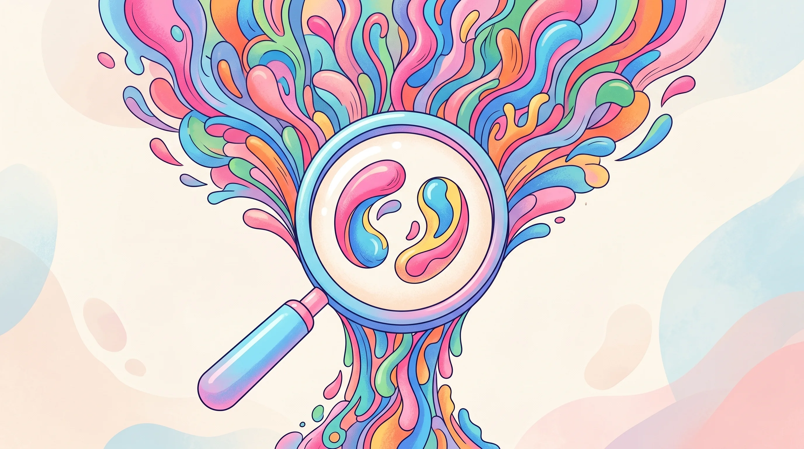 Digital illustration for article section "Big Claims, Selective Disclosures" in "Imperagen Raises £5M to Scale AI-Powered Enzyme Engineering" - A conceptual and minimalist illustration representing massive scientific productivity claims and sel...
