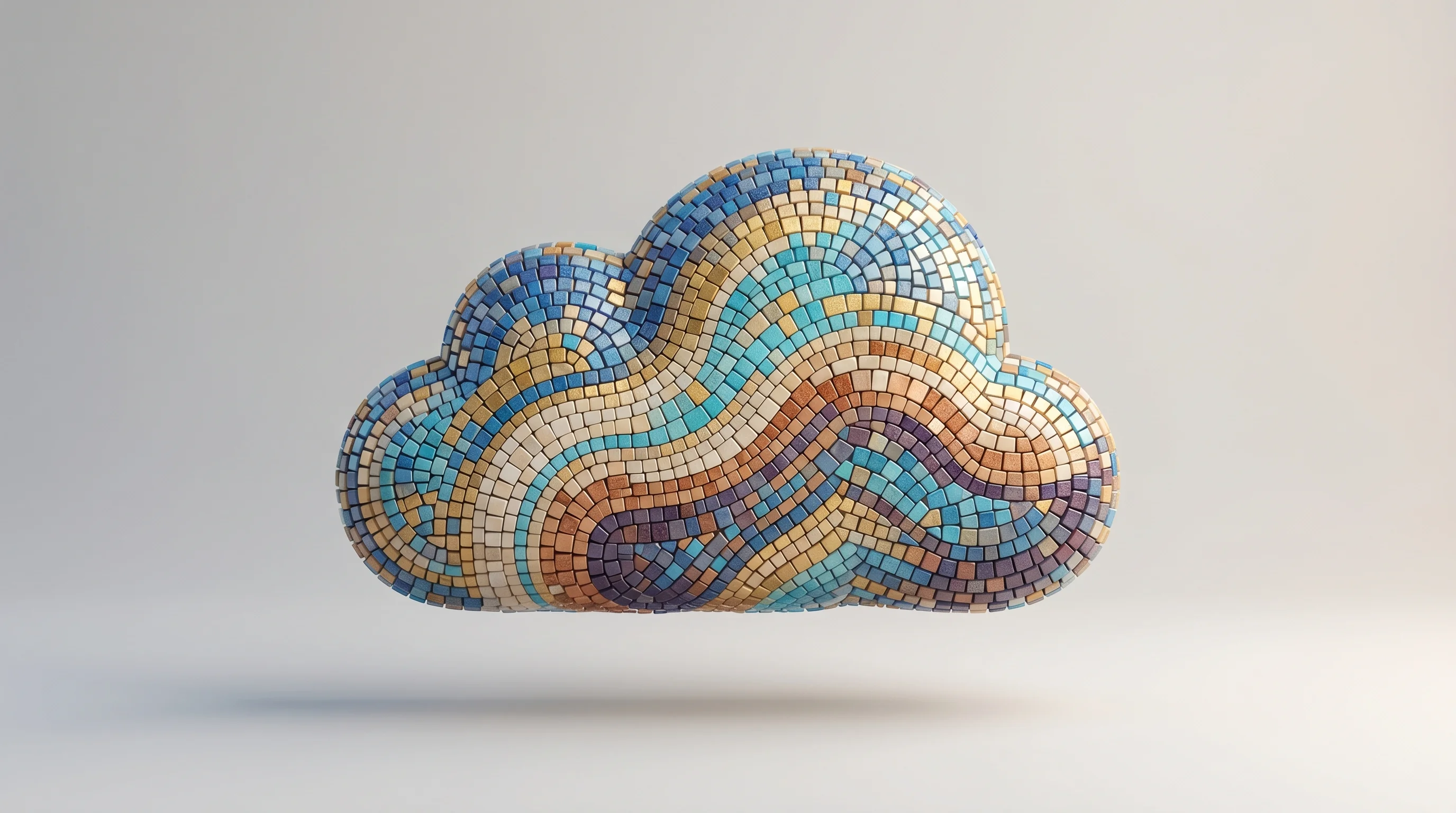 Digital illustration for article section "The Cloud Upsell" in "KanBots Launches Open-Source Kanban App with Parallel AI Agents" - A clean, minimalist composition featuring a central, elegant abstract cloud structure hovering gentl...