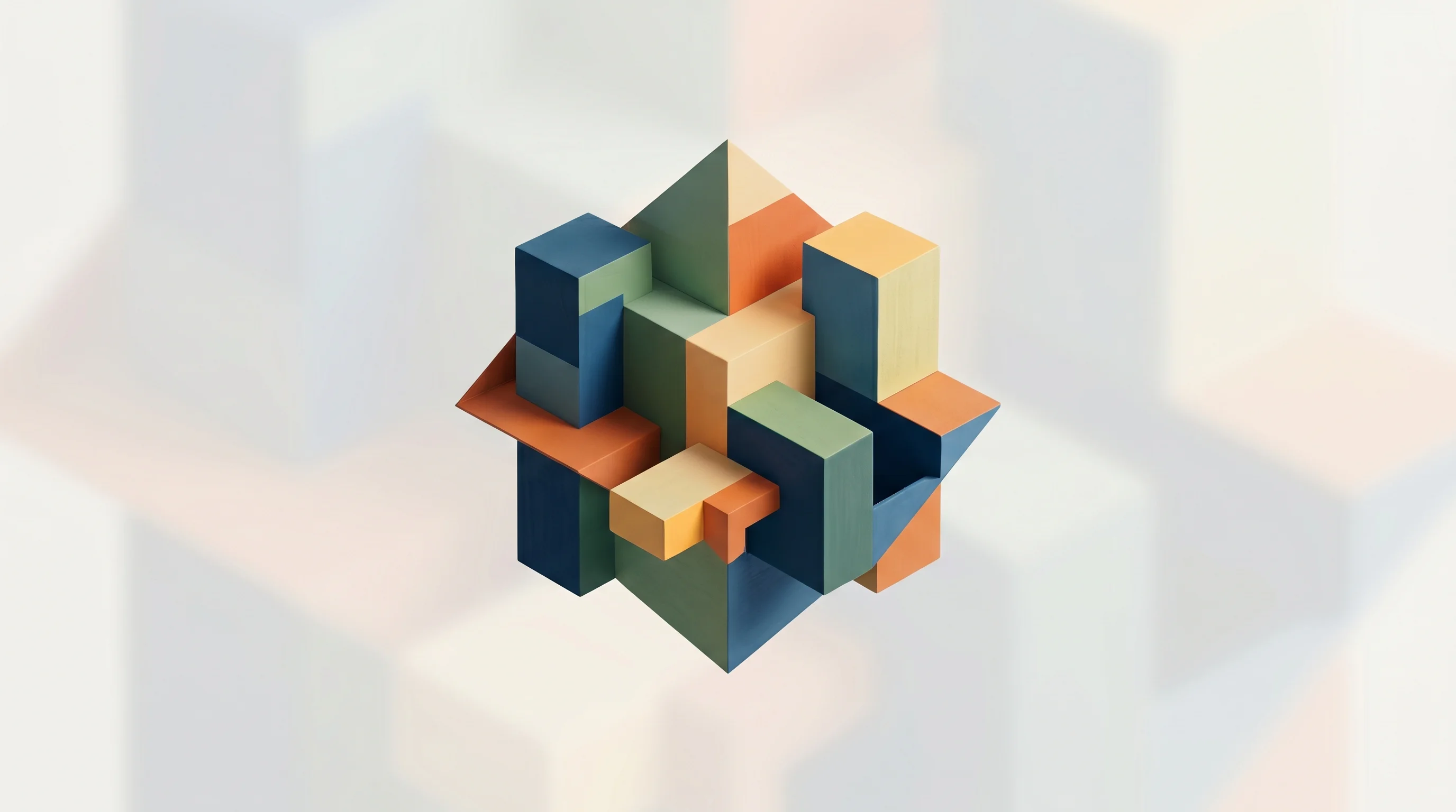 Digital illustration for article section "Working Inside the Stack Teams Already Have" in "Deep Interactions Launches AI Builder That Keeps Teams in Sync" - A clean, minimal, and professional conceptual image representing the seamless integration of modern ...