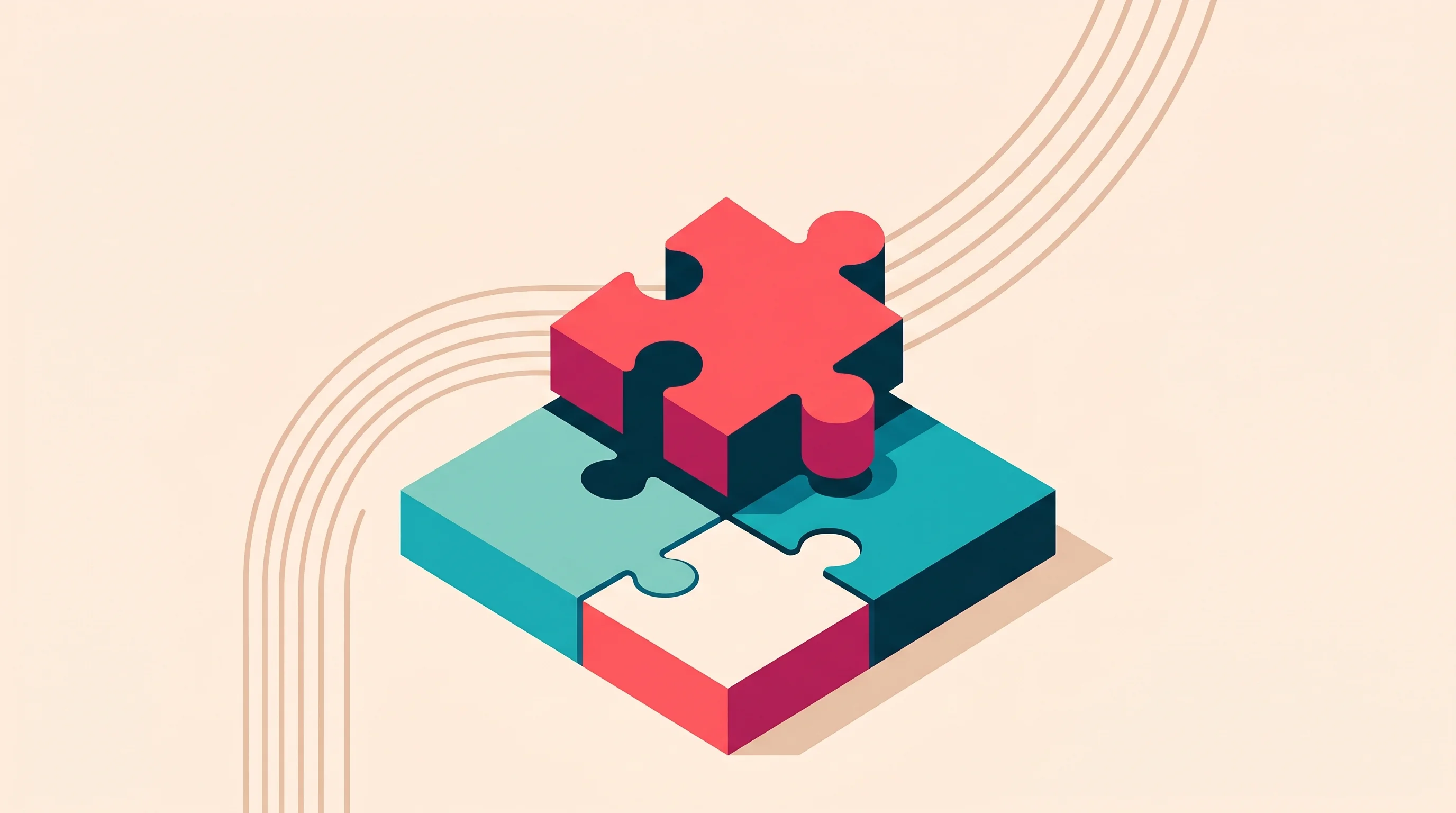 Digital illustration for article section "Where This Goes" in "YC-Backed Kinro Launches AI Sales Agents for Insurance on ChatGPT" - A clean, minimalist conceptual illustration representing the hiring of a founding engineer and ambit...