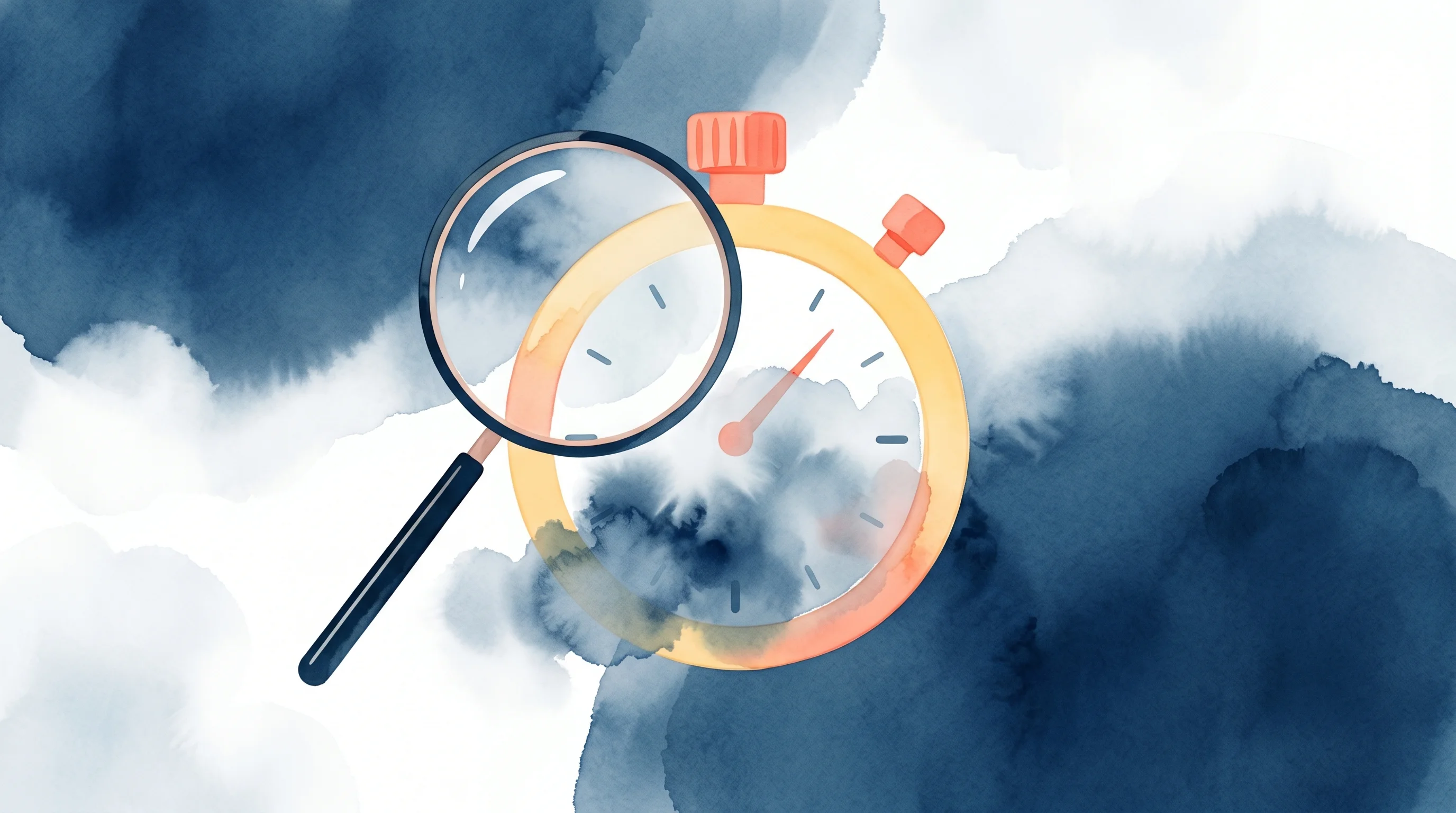 Digital illustration for article section "What We Don't Know" in "The Race to Build the Fastest Robot Remote Control Software" - A minimalist and conceptual modern watercolor illustration representing the murky challenge of verif...