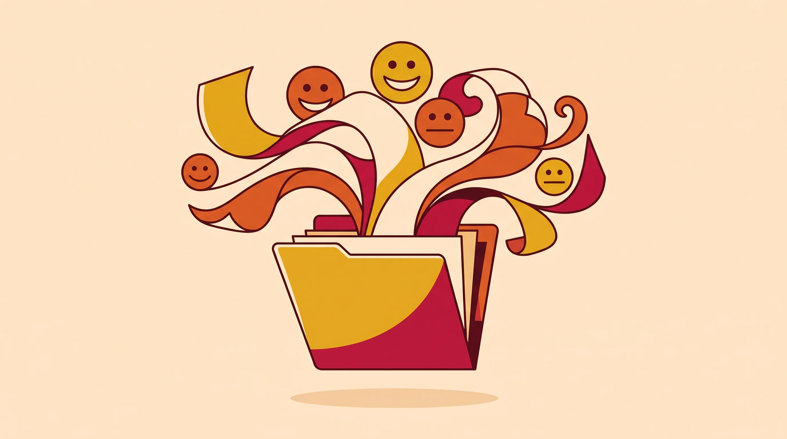 Digital illustration for article section "What You Get (And What Remains Unproven)" in "Callab AI Brings Voice Agents to Legacy Call Centers Without Migration" - A clean, minimal, and conceptual composition featuring a stylized, floating open folder emitting smo...
