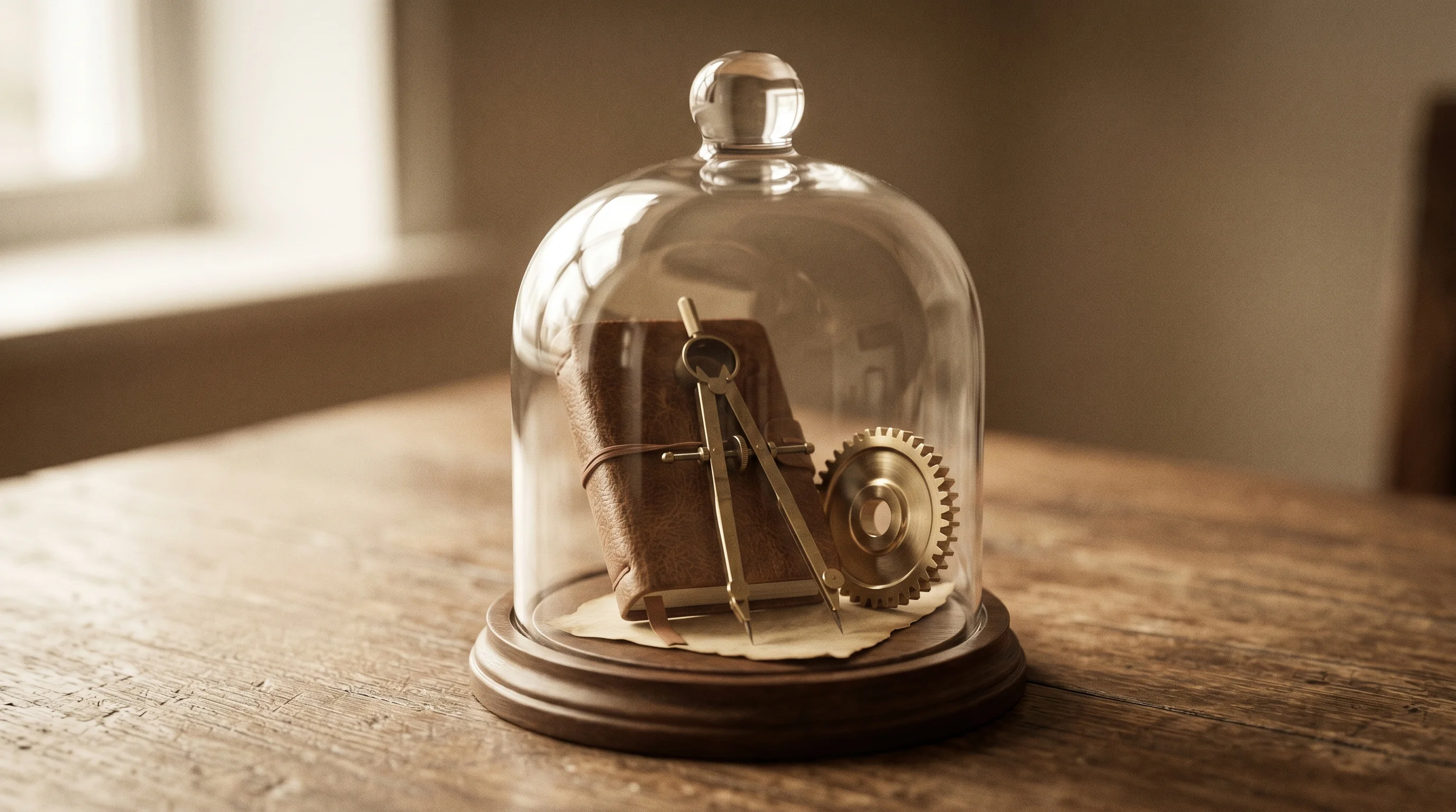 Digital illustration for article section "The Developer Angle" in "YC-Backed Ara Launches Voice AI Assistant That Lives in Your Mac Notch" - A conceptual and minimal still life representing an isolated developer environment and cloud infrast...
