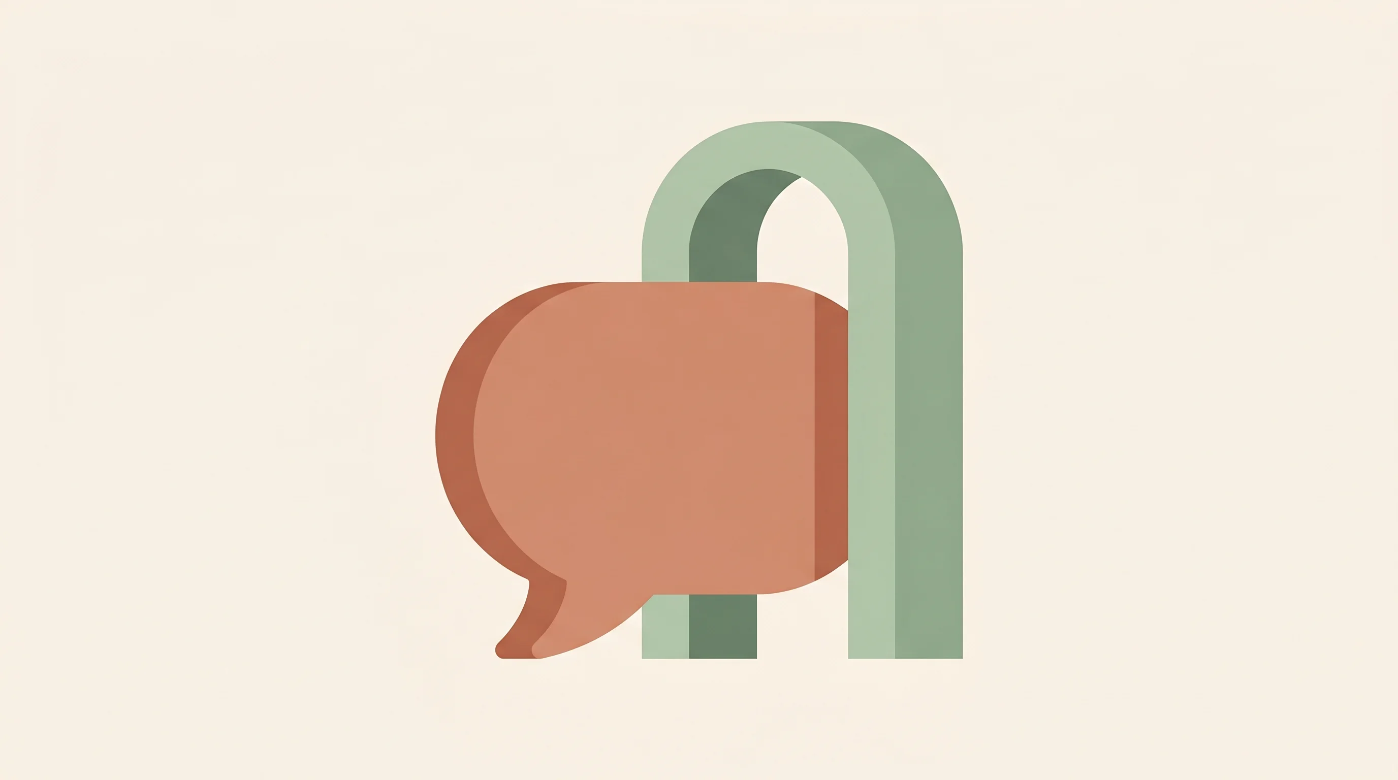 Digital illustration for article section "The Compliance Bottleneck" in "Primitive Builds Email Infrastructure for the AI Agent Economy" - A minimalist, modern editorial illustration depicting a stylized, oversized speech bubble gently res...