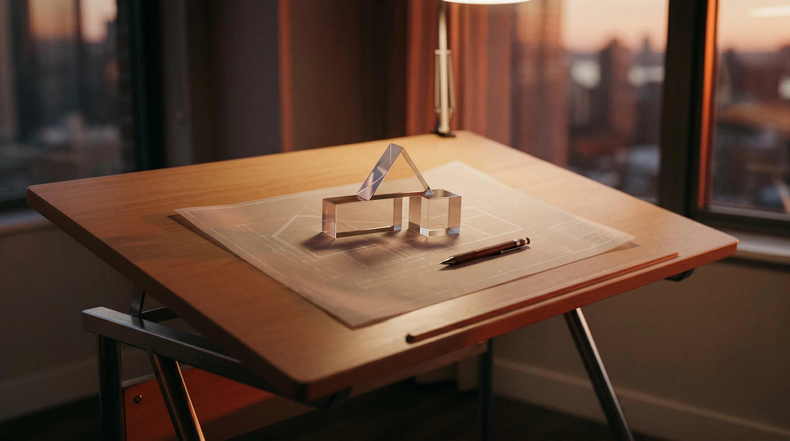 Digital illustration for article section "Building in Public, Sort Of" in "Cofounder Raises $8.7M to Build 'AI Teams' for Solo Founders" - A clean, minimalist conceptual scene representing the foundation and funding of a new startup, featu...