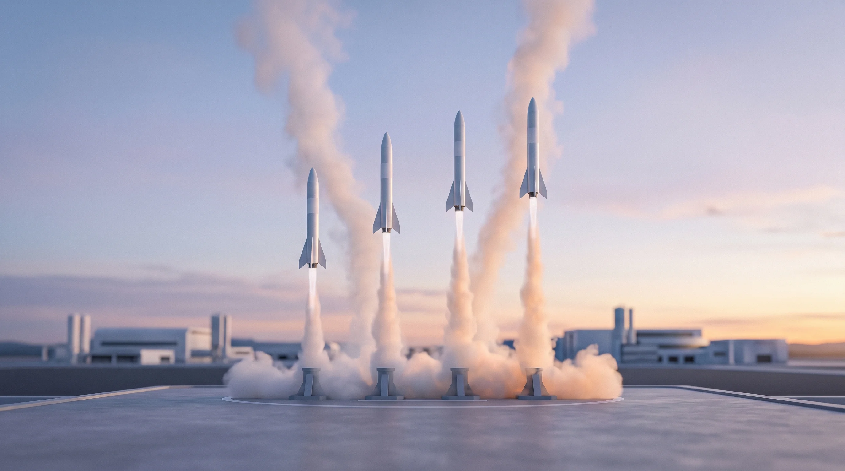 Digital illustration for article section "A Busy Month for AI Observability" in "YC-Backed Superlog Launches AI Observability That Auto-Fixes Bugs" - Create an image that captures the concept of multiple AI technologies launching together, perhaps re...