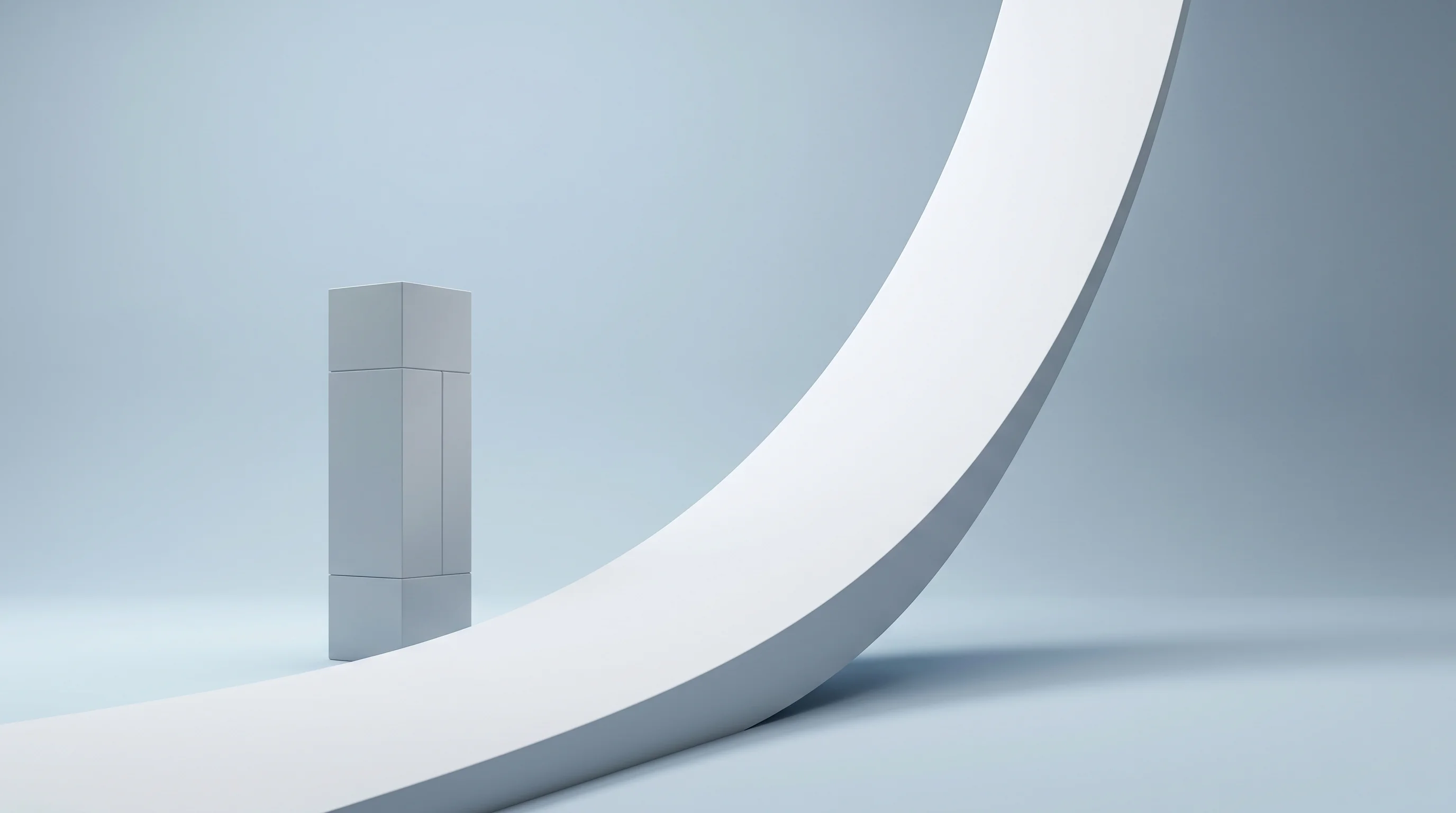 Digital illustration for article section "What Happens Next" in "Madrone's Dew-Point Cooling Cuts Data Center Energy by 30%" - A conceptual, minimalist depiction of future market trajectory featuring a sleek, upward-curving mat...