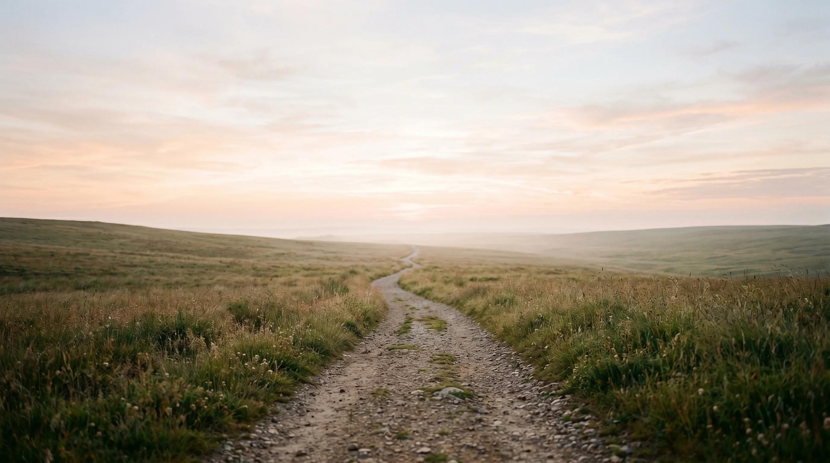 Digital illustration for article section "What Happens Next" in "YC's InstaAgent Hits $1M ARR in 10 Months with AI Marketing Pivot" - Generate a realistic image of a path leading towards a horizon, symbolizing the uncertain future and...
