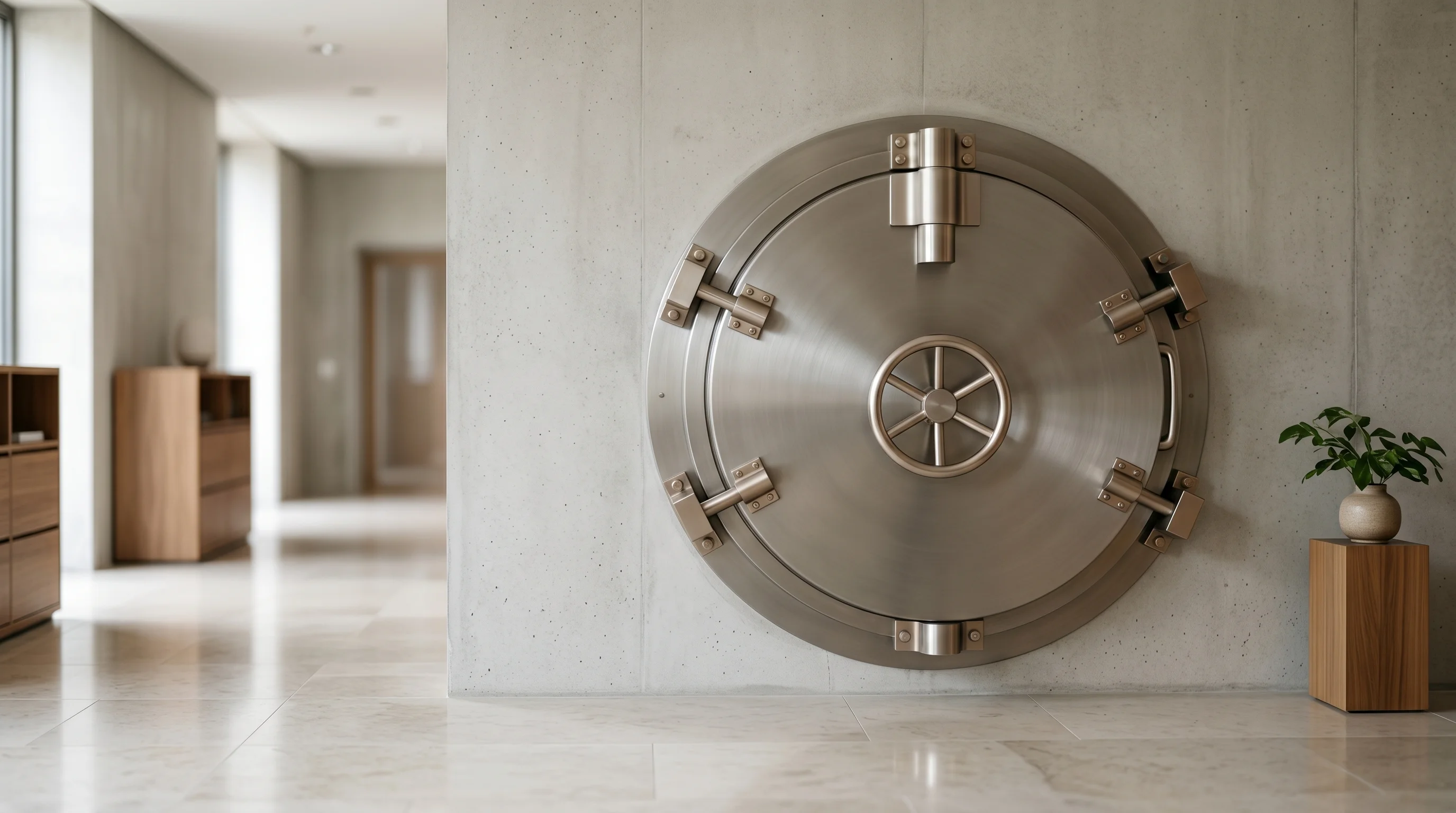 Digital illustration for article section "The Trust Problem" in "Wato Launches Shared Memory Platform for AI Agent Teams" - Generate a realistic_image photography style of a vault or a secure system, symbolizing the concept ...