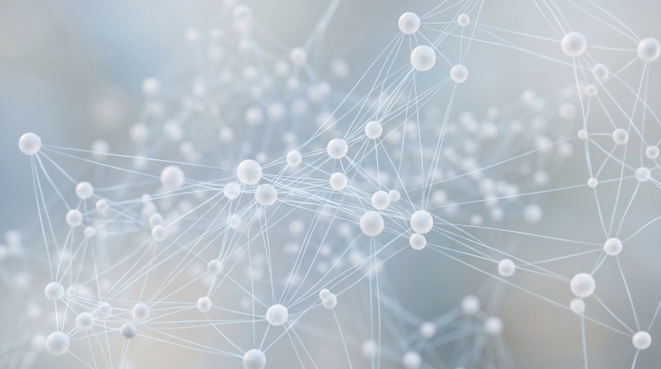 Digital illustration for article section "A Crowded, Complicated Market" in "YC-Backed Hyper Launches AI 'Company Brain' for Startups" - Generate a realistic image of a vast network of interconnected nodes, symbolizing the competitive an...