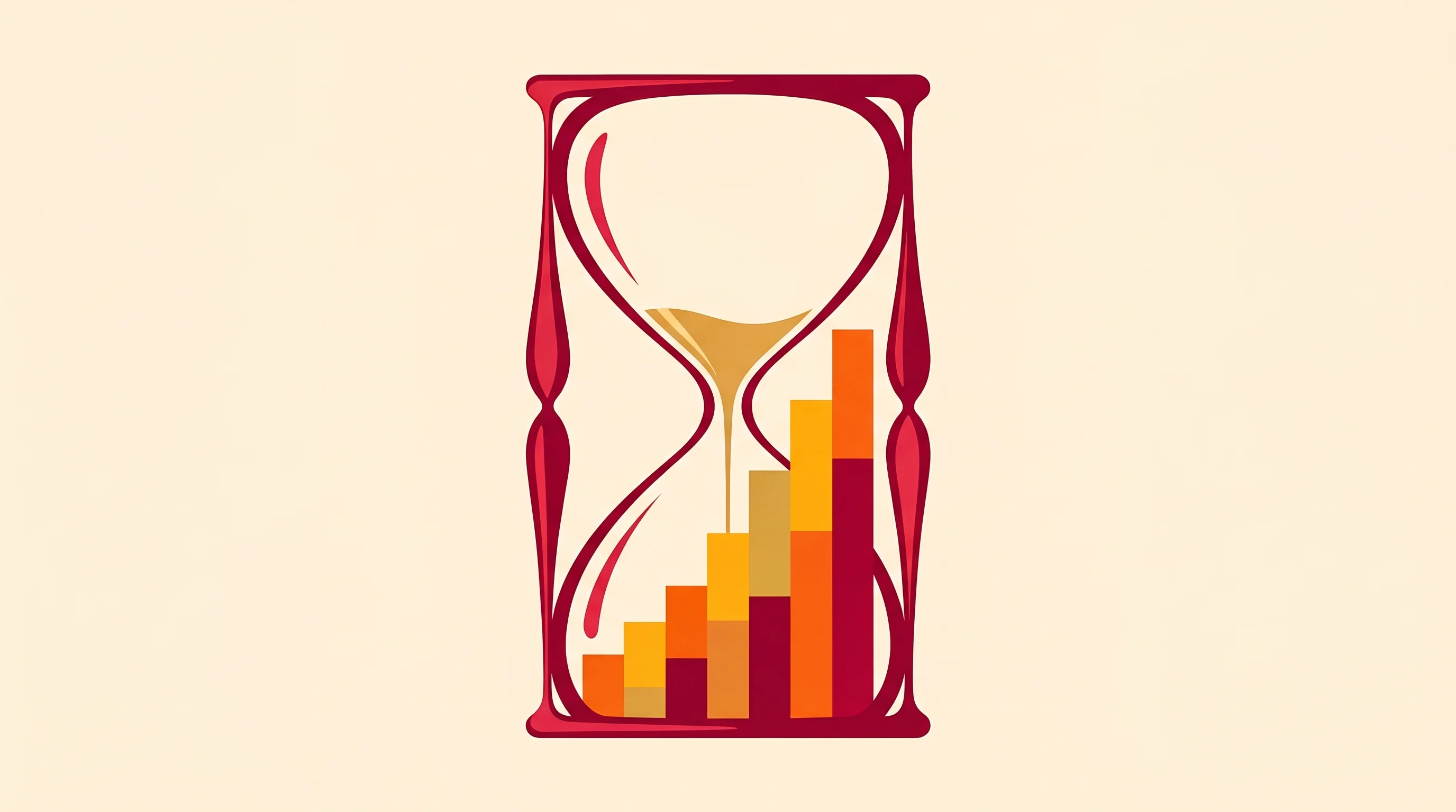 Digital illustration for article section "Growth Numbers—With a Caveat" in "Wondera Launches AI Music Platform After 552K GPU Hours of Training" - A clean, minimal conceptual illustration featuring a single strong focal element of an elegant, styl...