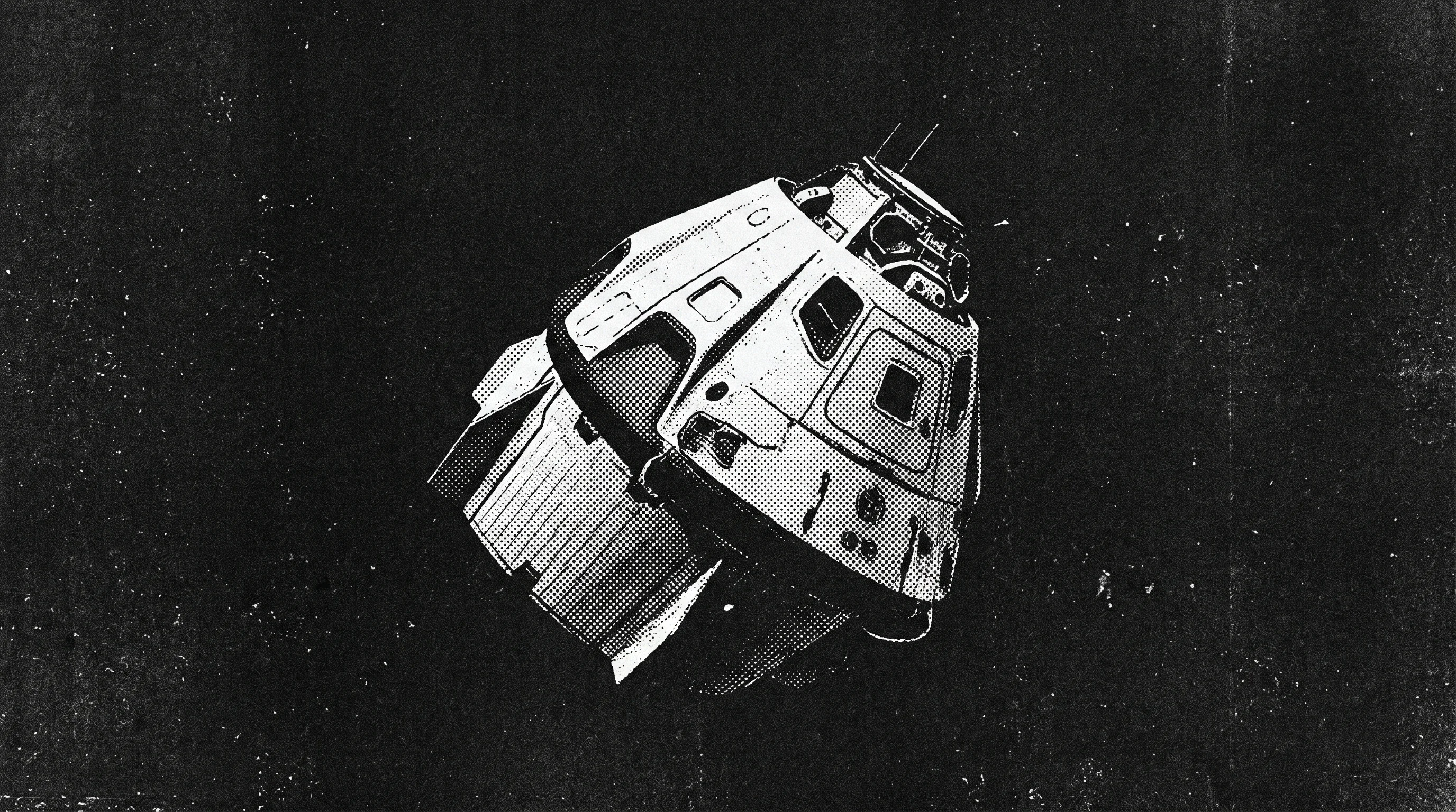 Digital illustration for article section "Small Teams, Big Ambitions" in "Space Manufacturing's Missing Link: The Race for Reusable Reentry" - A striking, minimalist depiction of a mid-sized commercial space reentry capsule suspended in a clea...