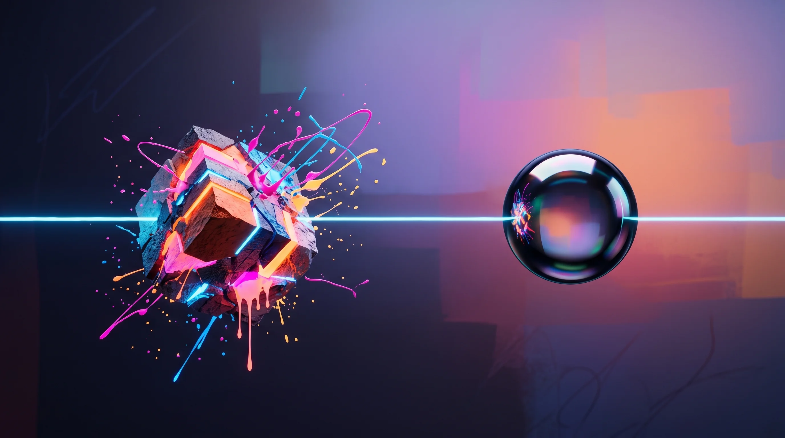 Digital illustration for article section "The Fragile Balance" in "Playabl.ai's AI Game Builder Hits 100K Users with TikTok-Style Feed" - A conceptual and minimalist image representing the fragile balance between active creation and passi...